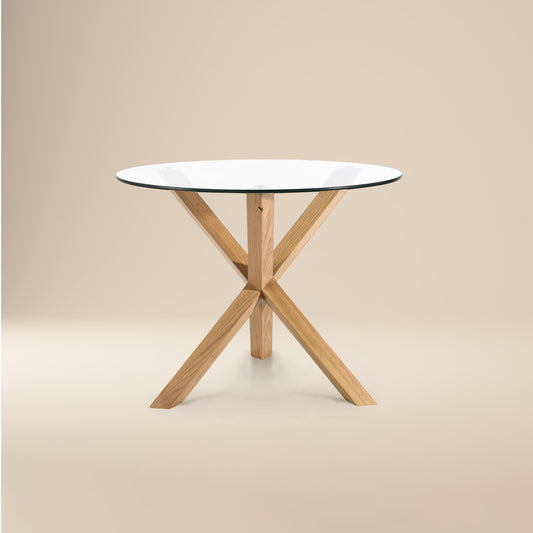 Kennedy Round Dining Table (37.4") | Natural