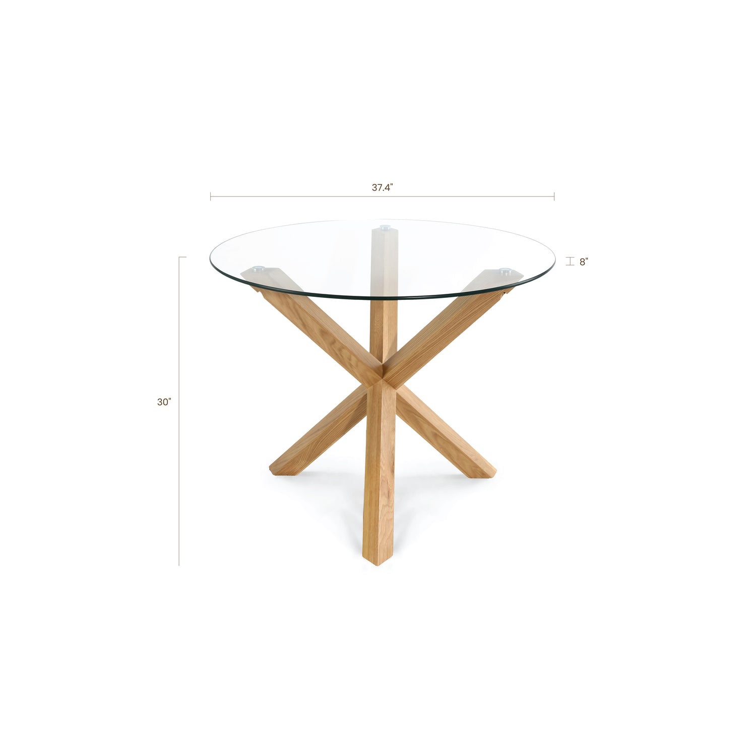 Kennedy Round Dining Table (37.4