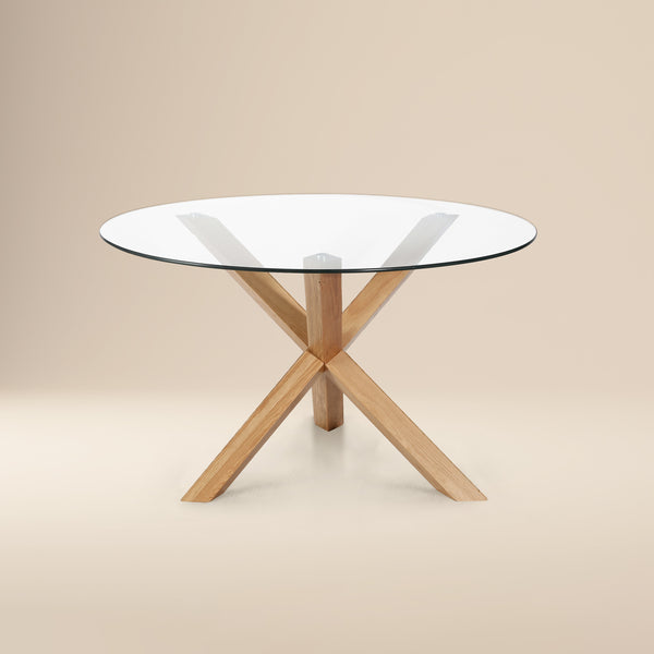 Kennedy Round Dining Table (48") | Natural