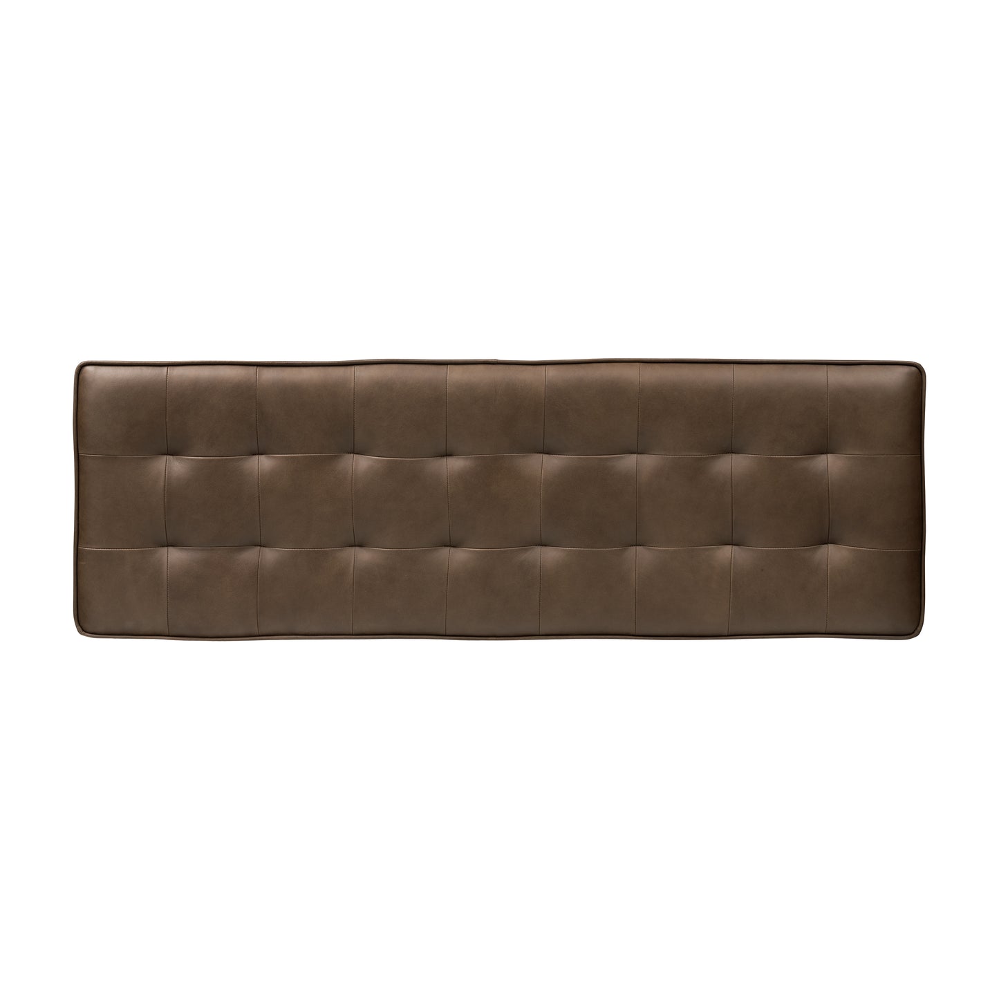Luca Leather Bench | Cocoa Brown