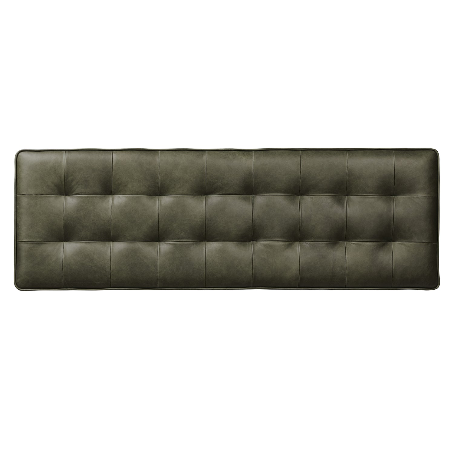 Luca Leather Bench | Olivine Green 