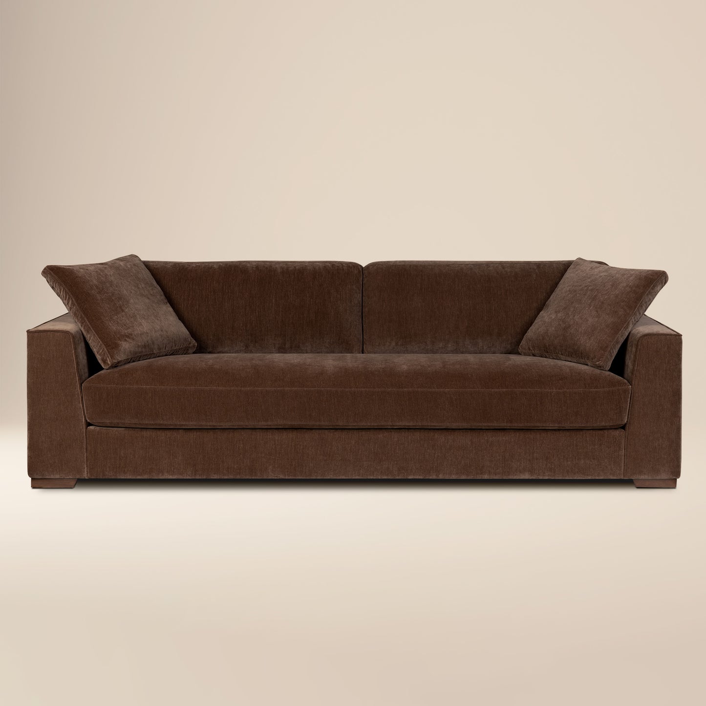Capri 99" Velvet Sofa | Bronzer Brown