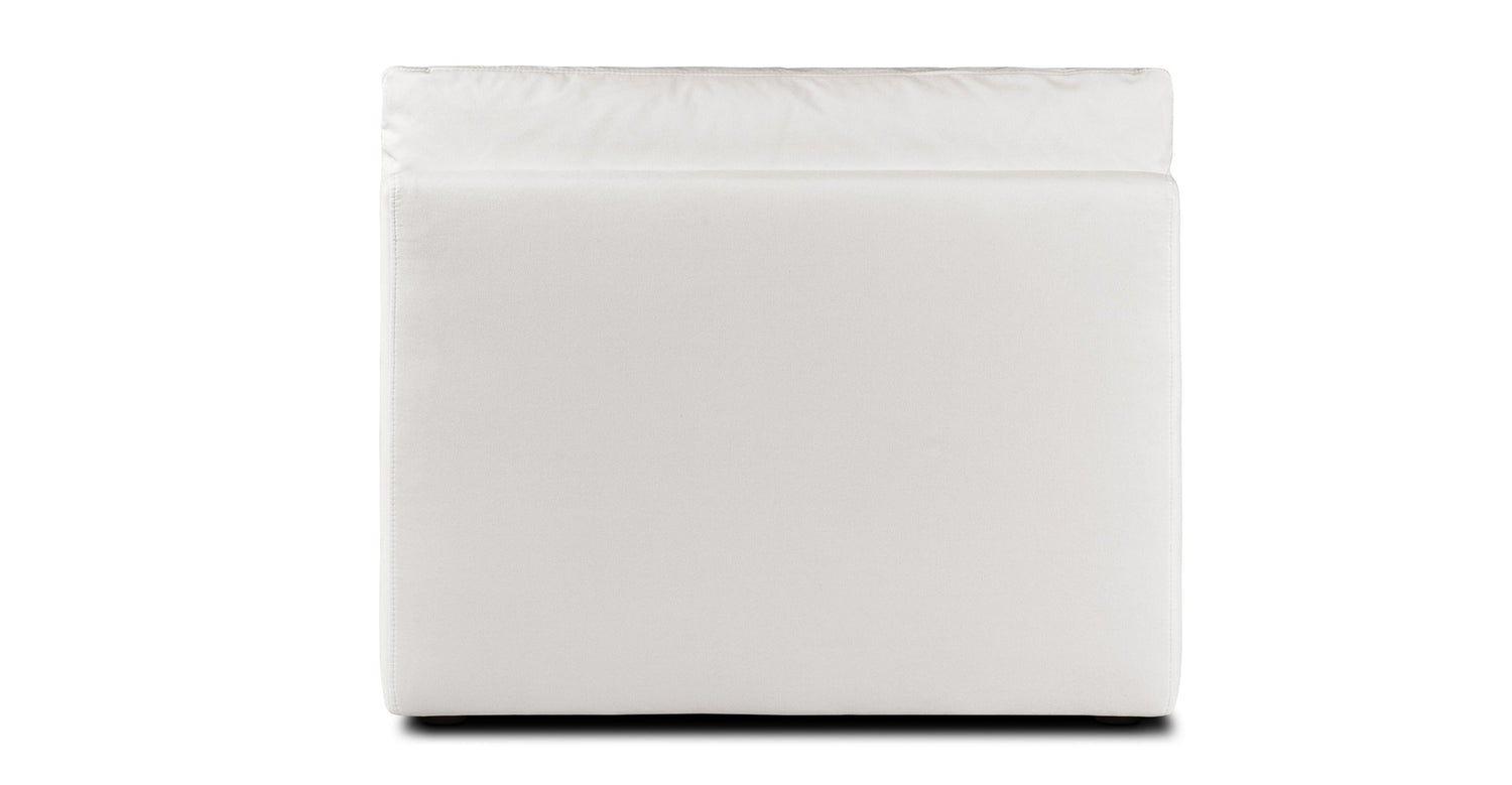 Davos Armless Chair | Cotton White Cotton White