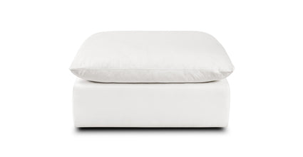 Davos Ottoman | Cotton White Collection, Cotton White