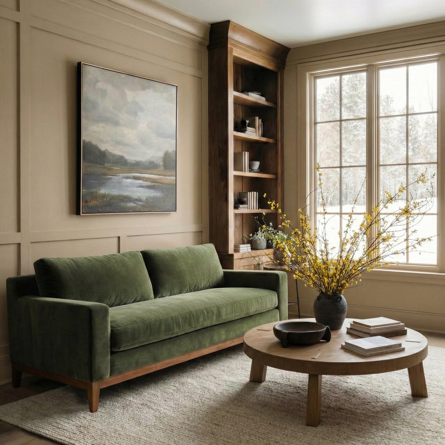 Zyon 75" Apartment Sofa | Distressed Green