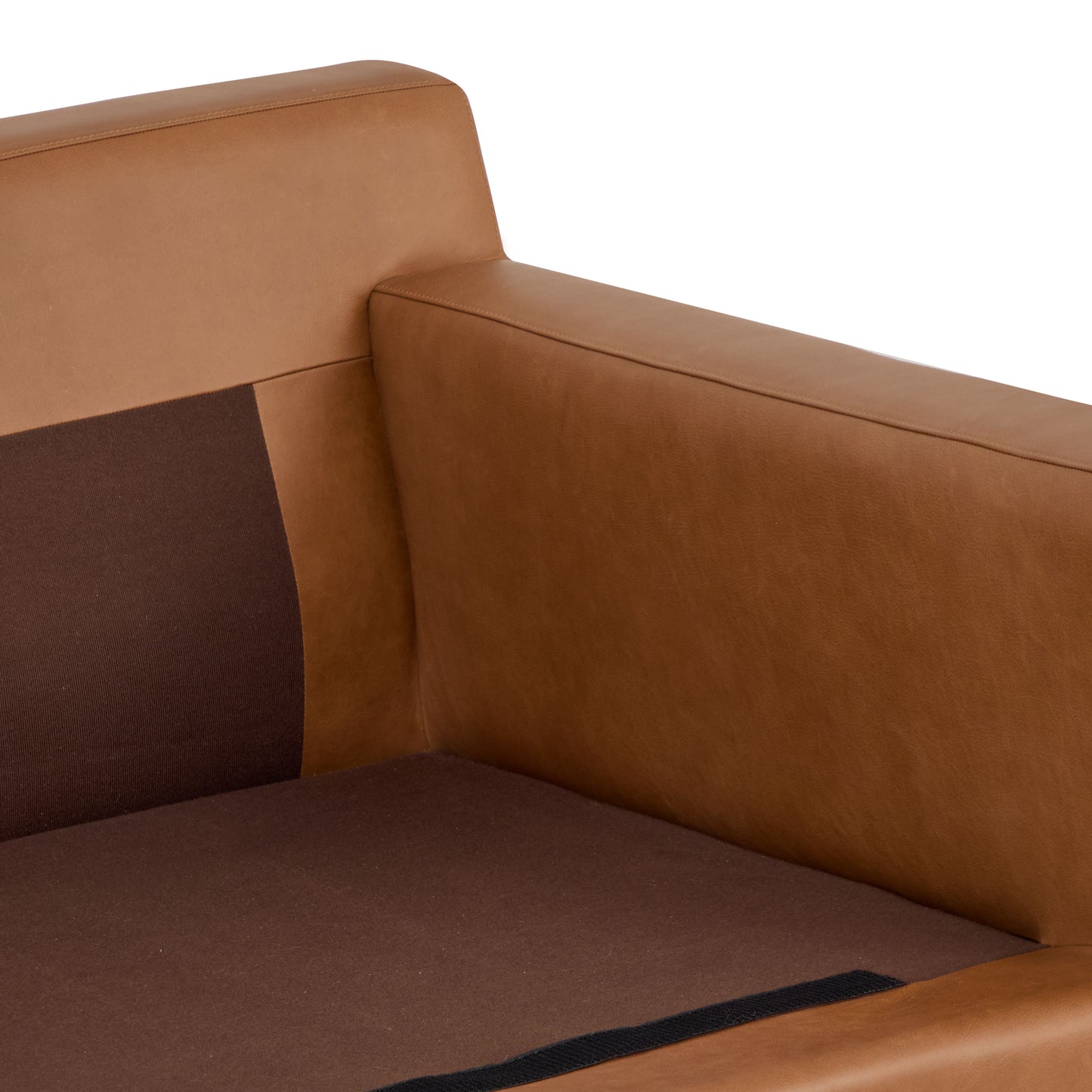 Zyon 75" Leather Apartment Sofa | Saddle Tan