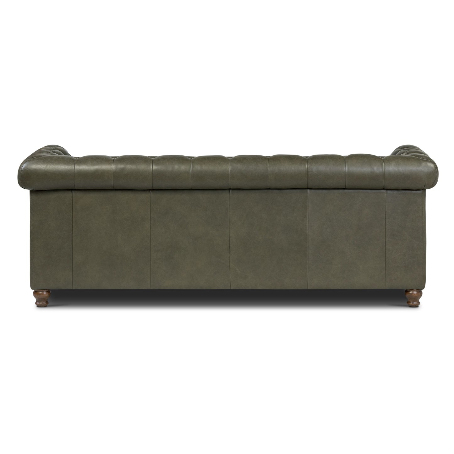Lyon 87.4" Leather Sofa | Olivine Green