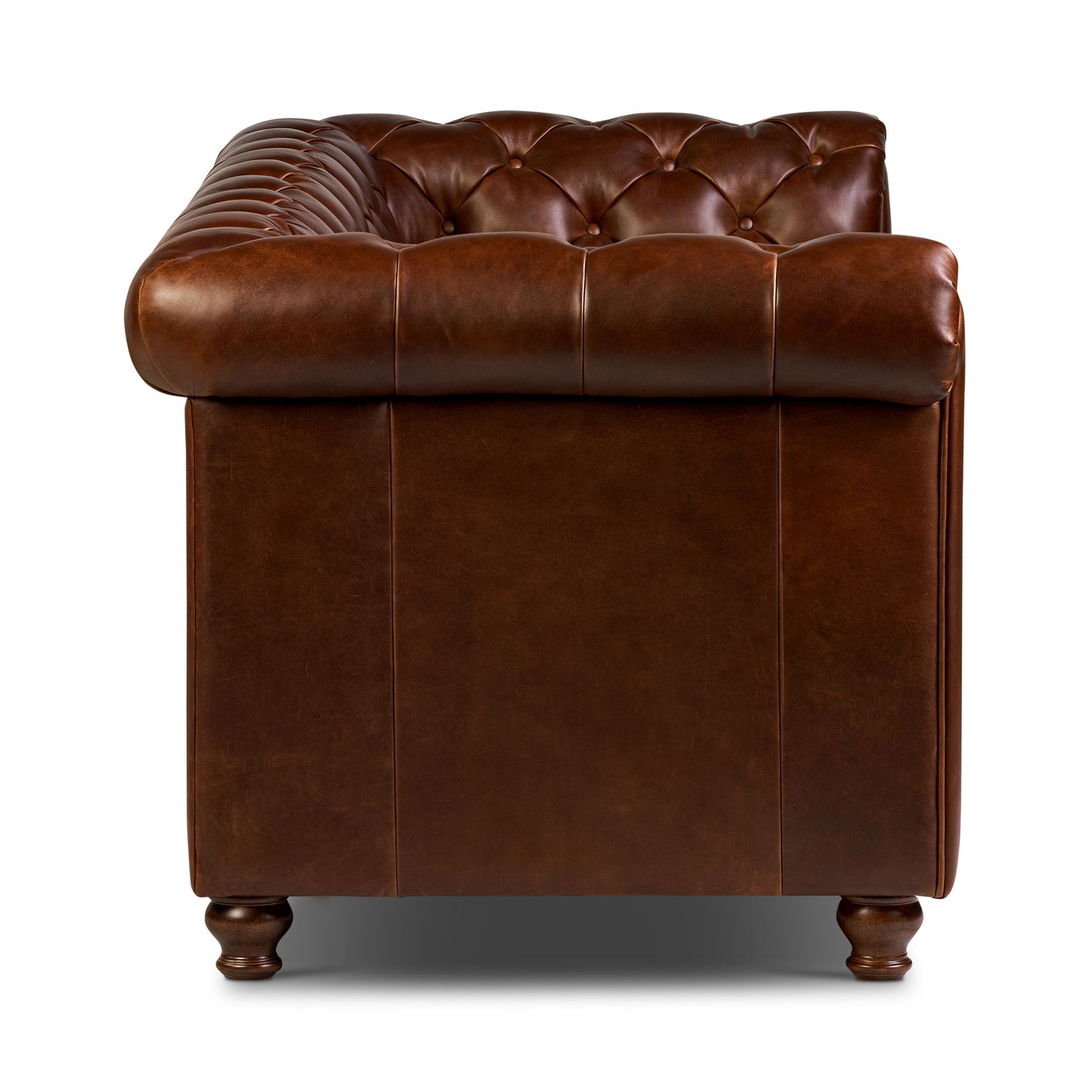 Lyon 87.4" Leather Sofa | Oscuro Brown