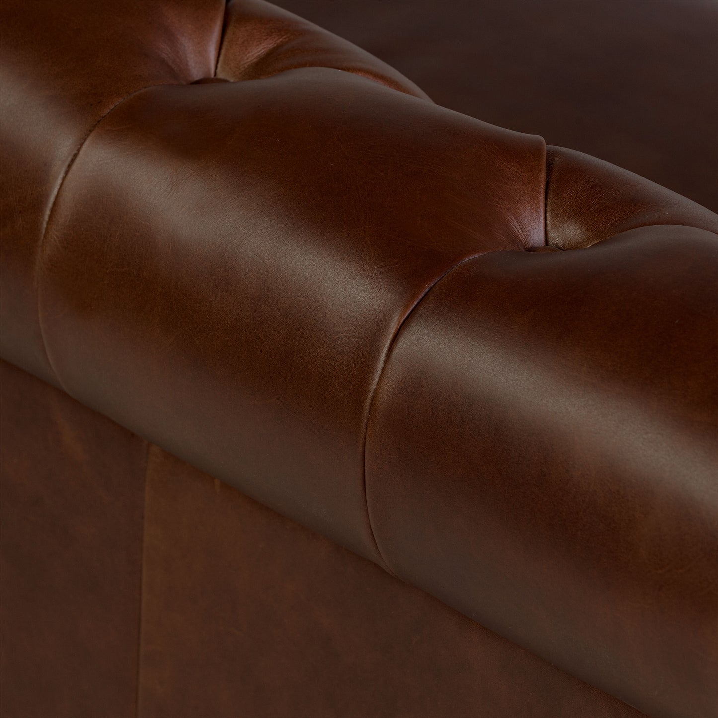 Lyon 87.4" Leather Sofa | Oscuro Brown