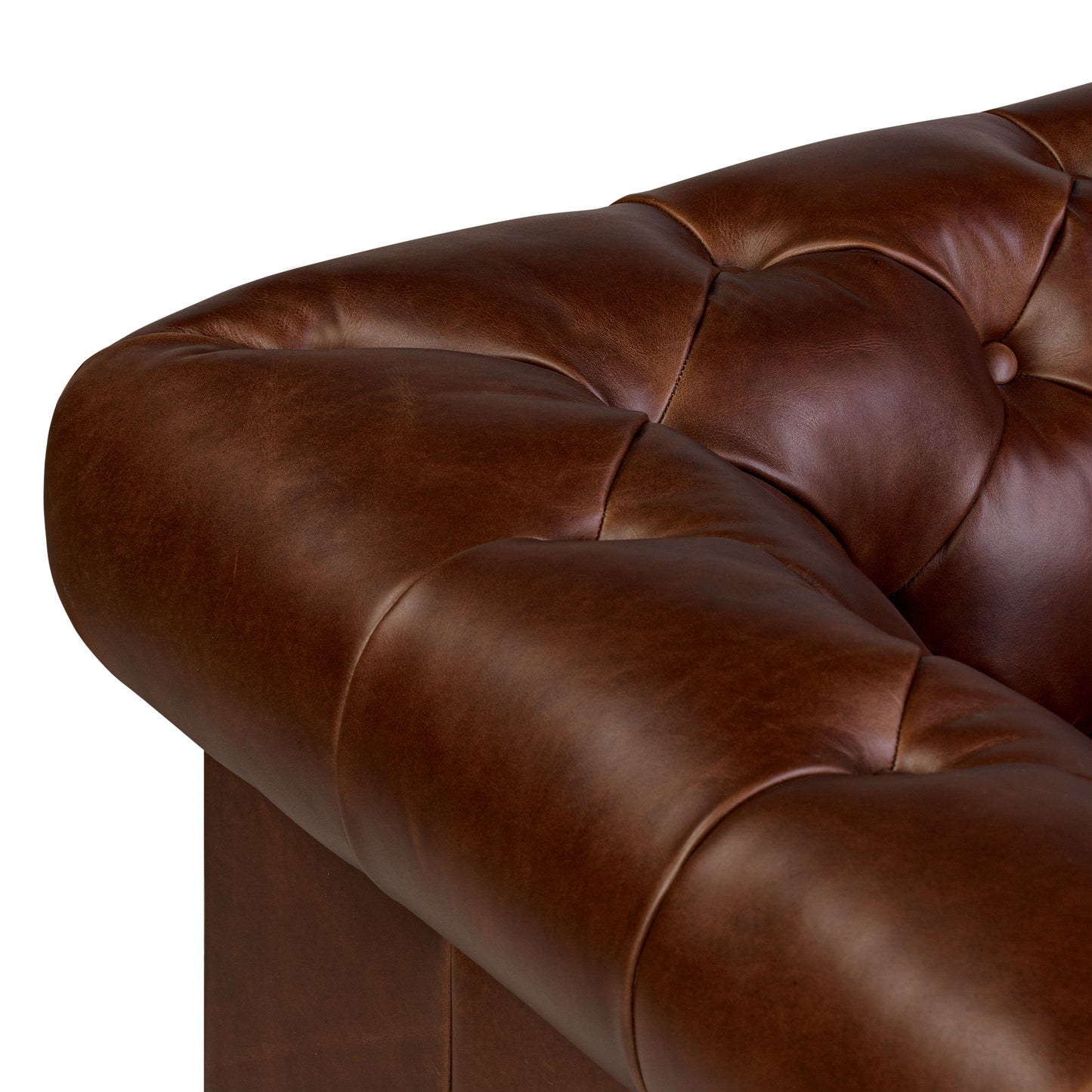 Lyon 87.4" Leather Sofa | Oscuro Brown