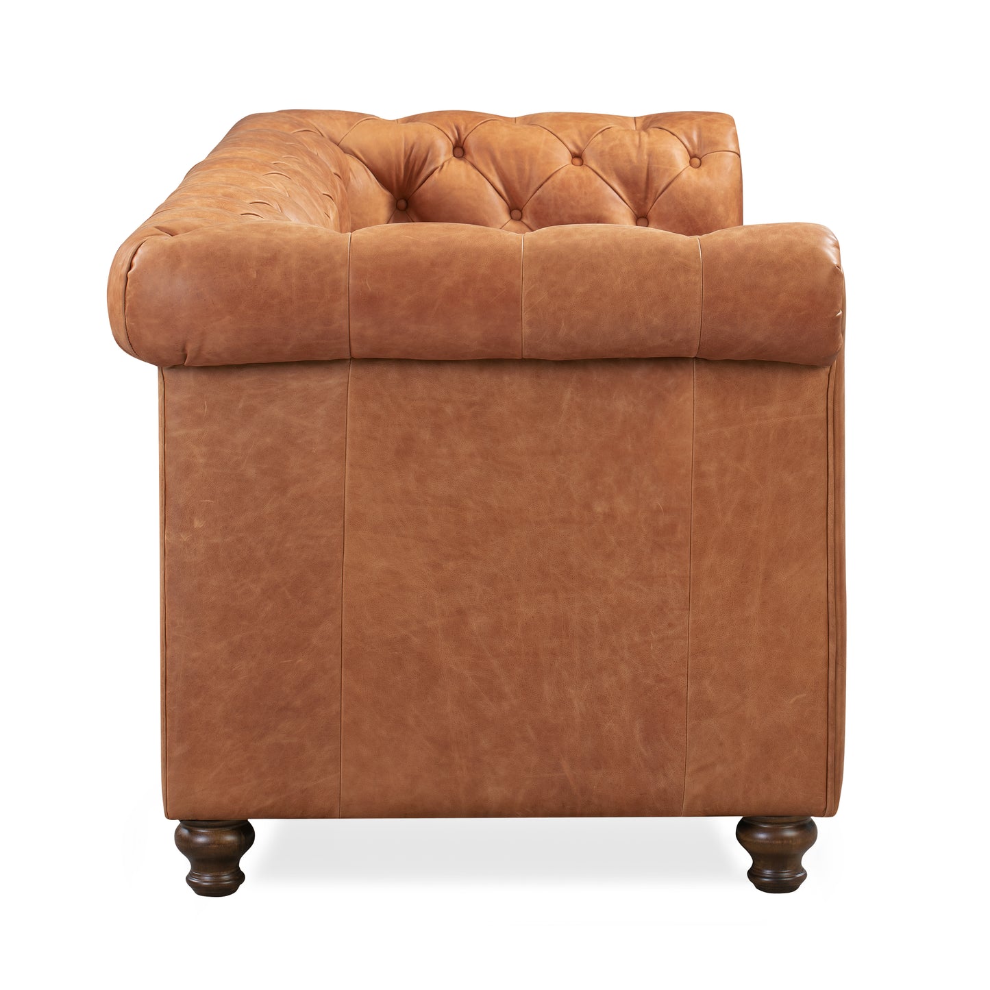 Lyon 87.4" Leather Sofa | Cognac Tan