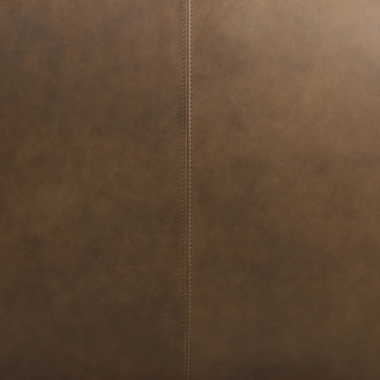 Denver Leather Ottoman | Cocoa Brown