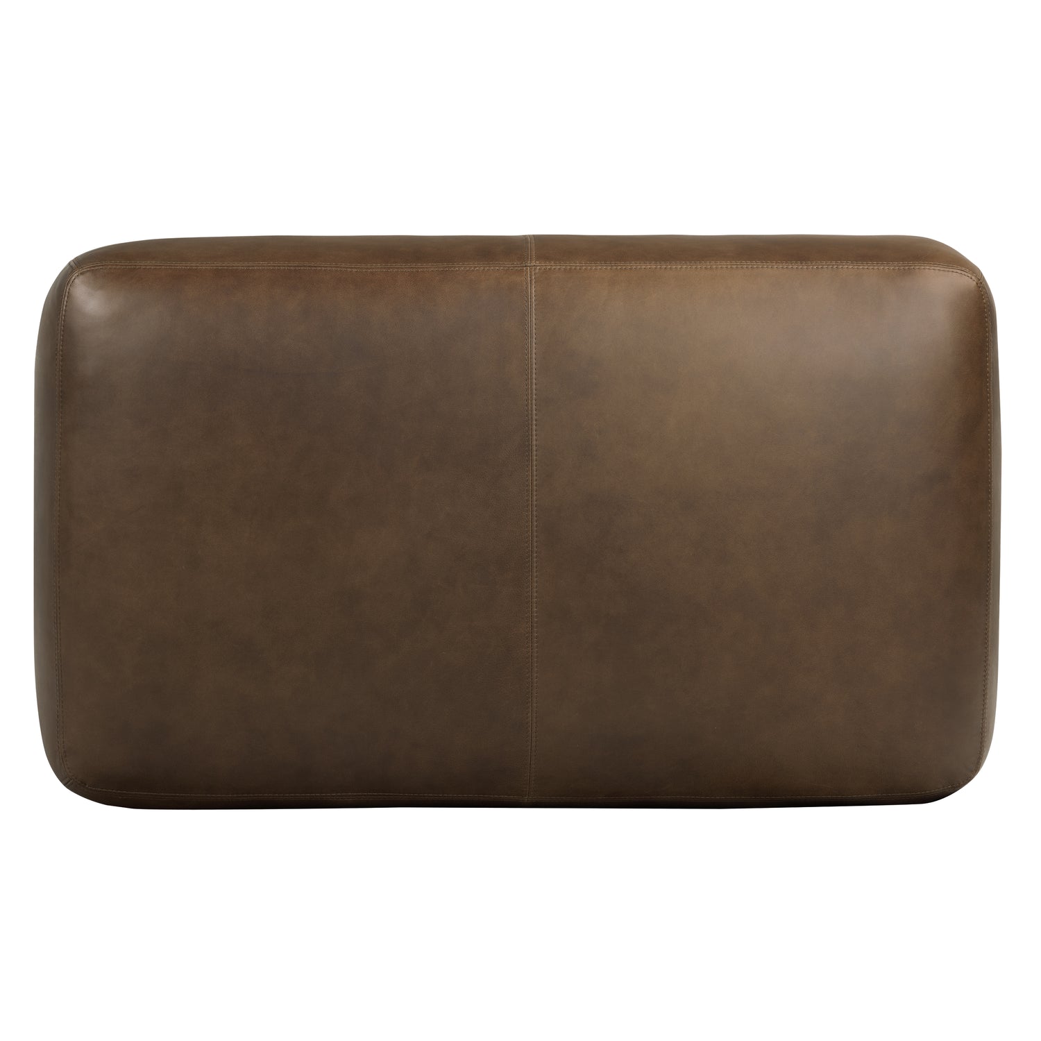 Denver Leather Ottoman | Cocoa Brown 