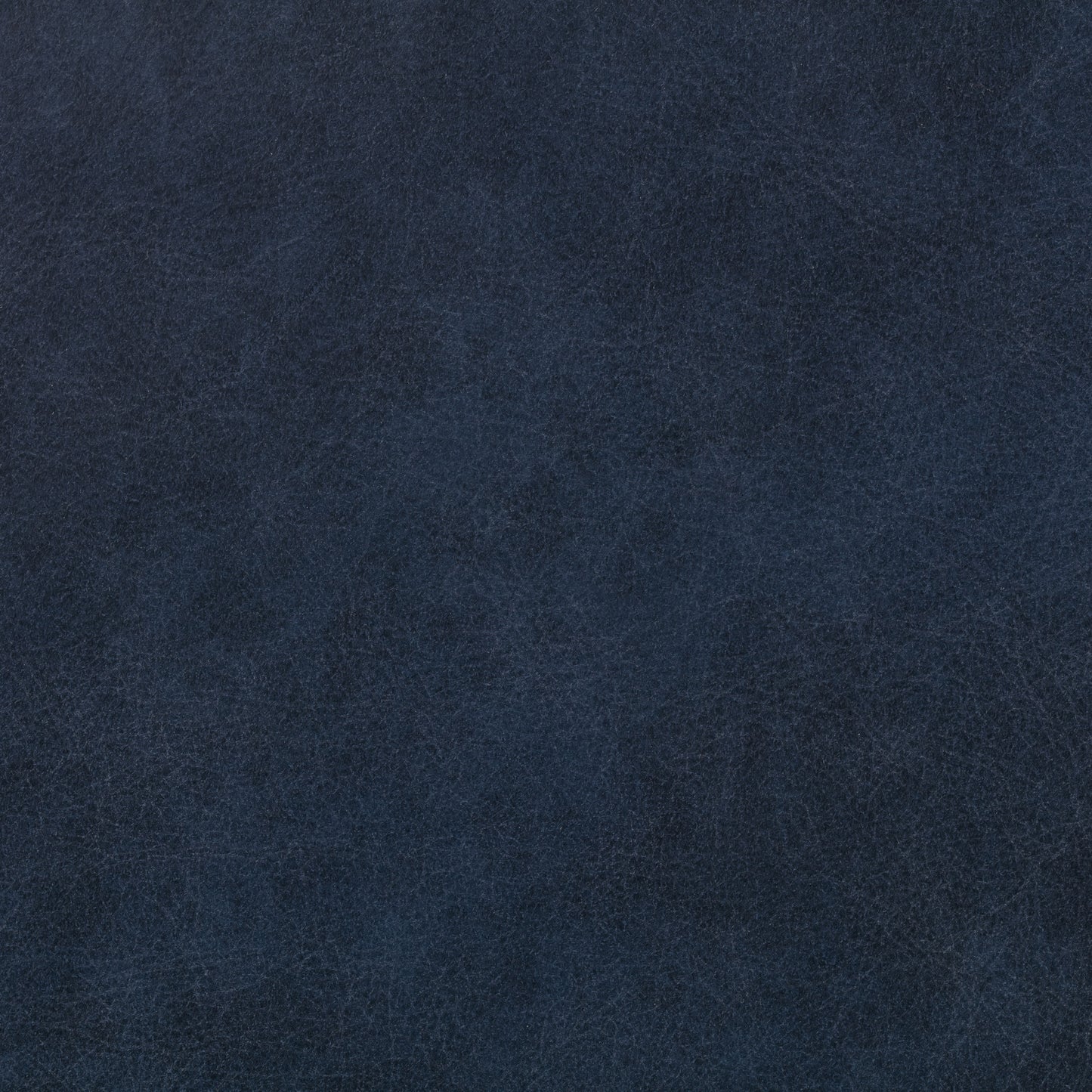 Denver Leather Ottoman | Midnight Blue