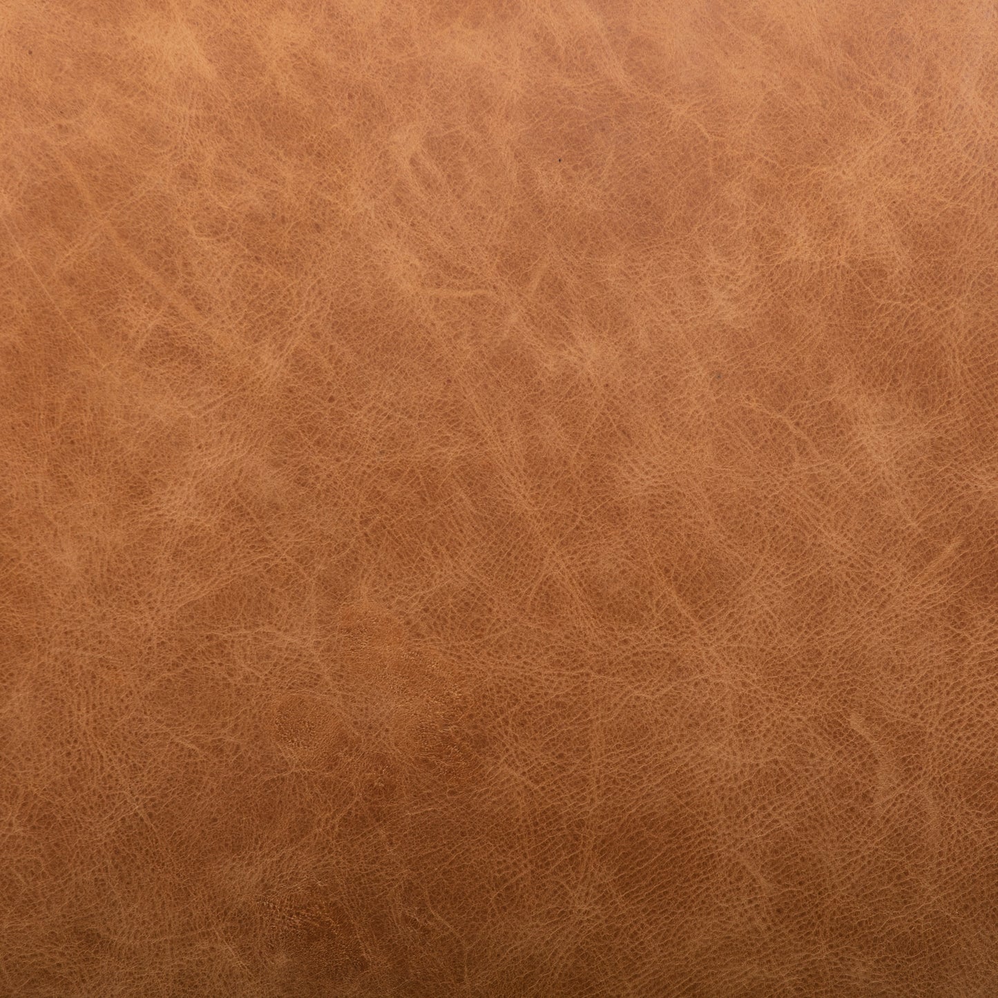 Denver Leather Ottoman | Cognac Tan