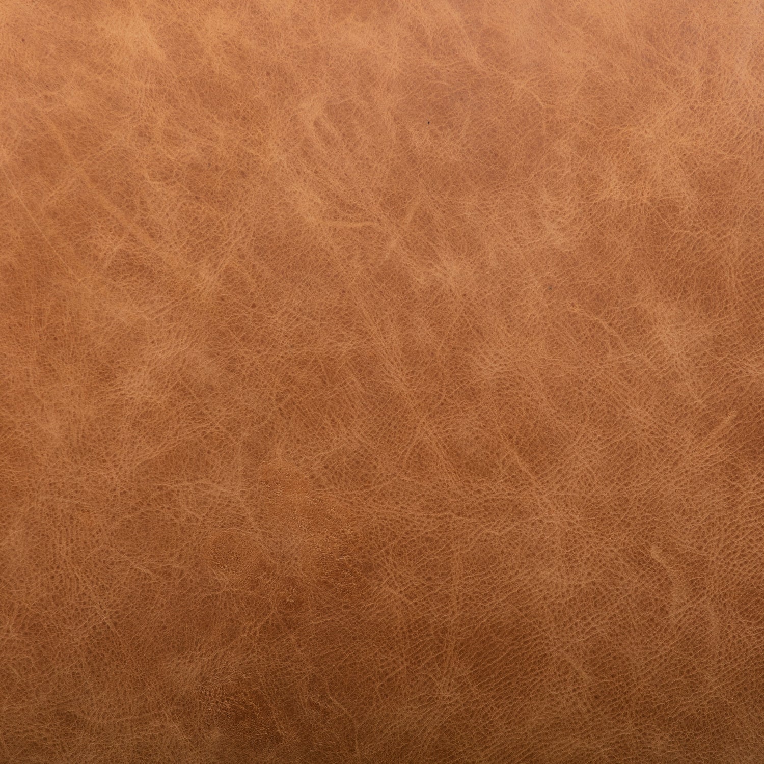 Denver Leather Ottoman | Cognac Tan 