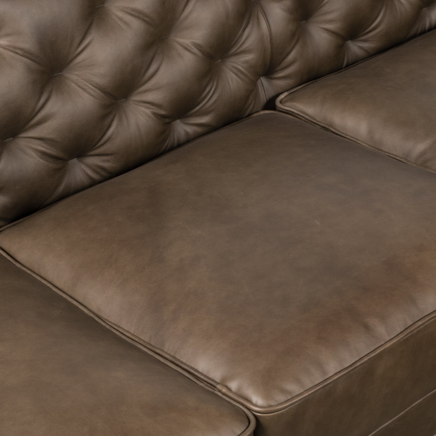 Essex 89" Leather Sofa | Cocoa Brown