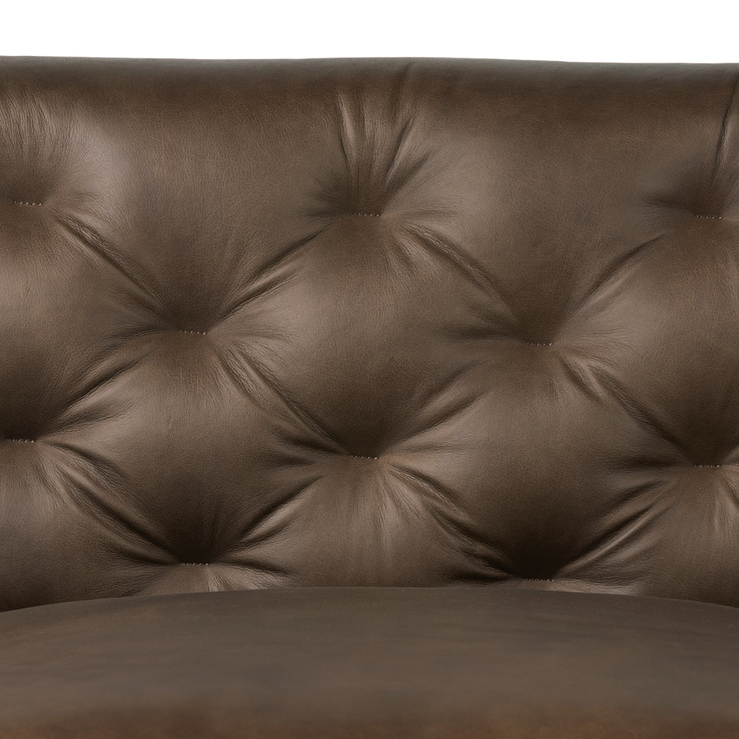 Essex 89" Leather Sofa | Cocoa Brown