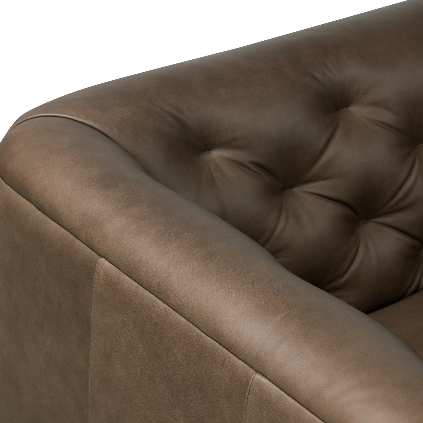 Essex 89" Leather Sofa | Cocoa Brown