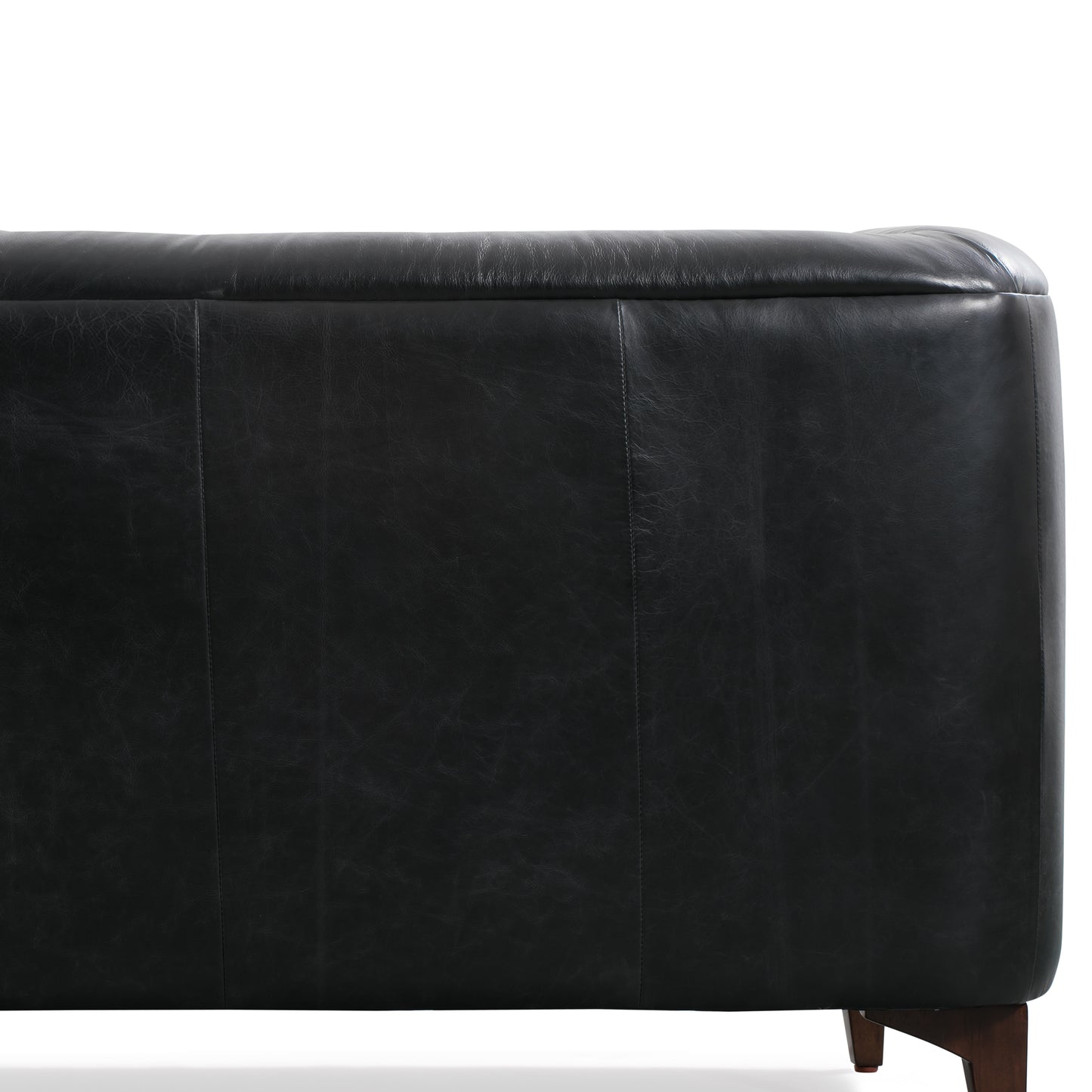 Essex 89" Leather Sofa | Onyx Black