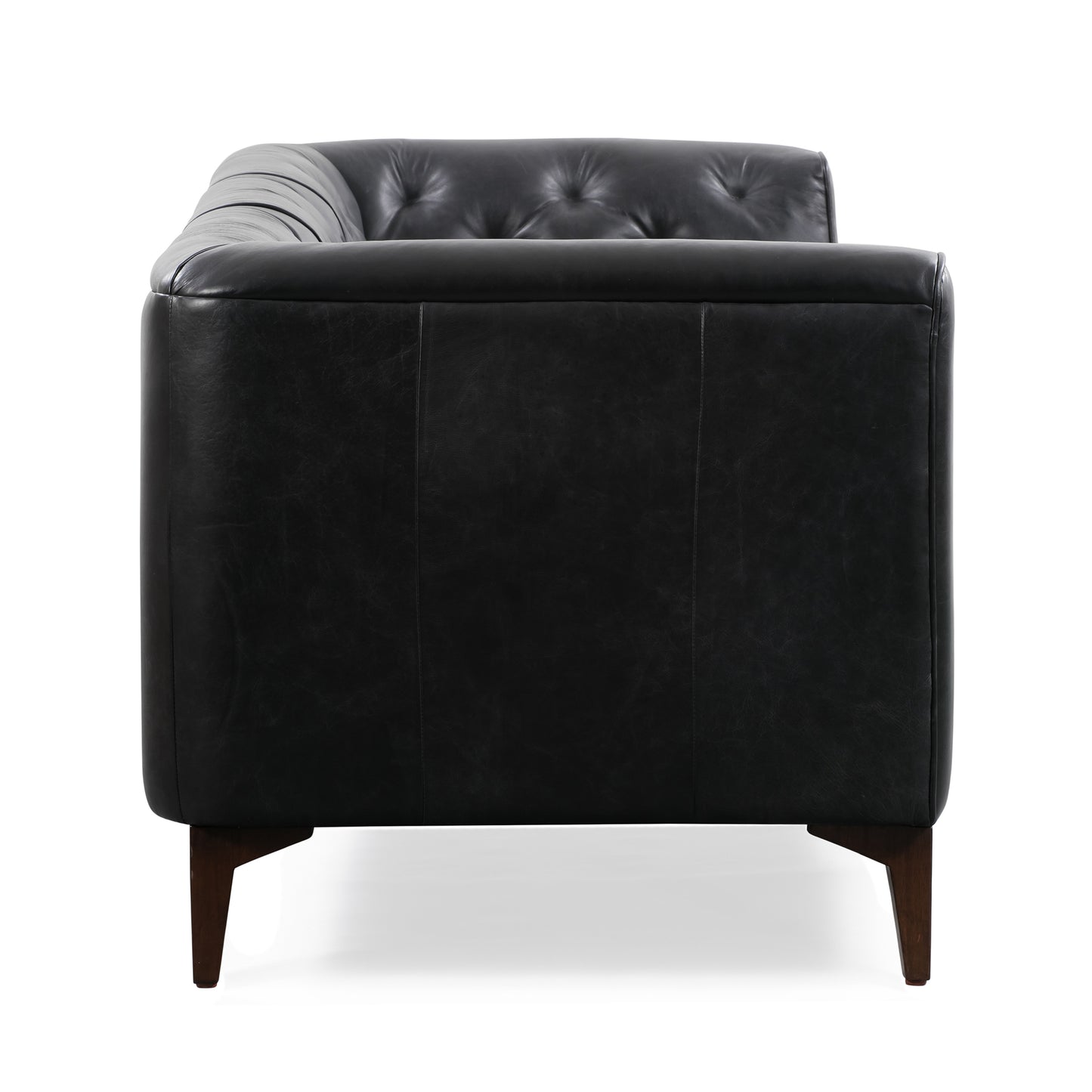 Essex 89" Leather Sofa | Onyx Black