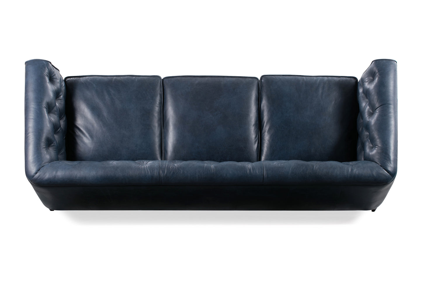 Essex 89" Leather Sofa | Midnight Blue