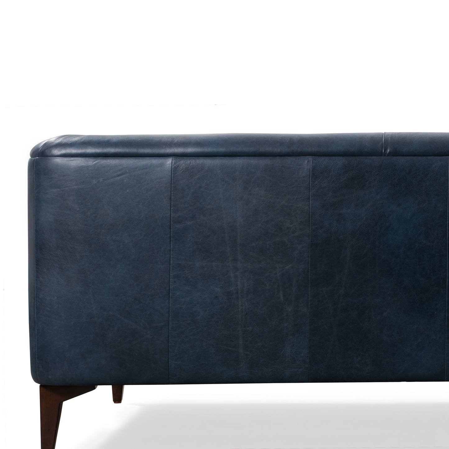 Essex 89" Leather Sofa | Midnight Blue