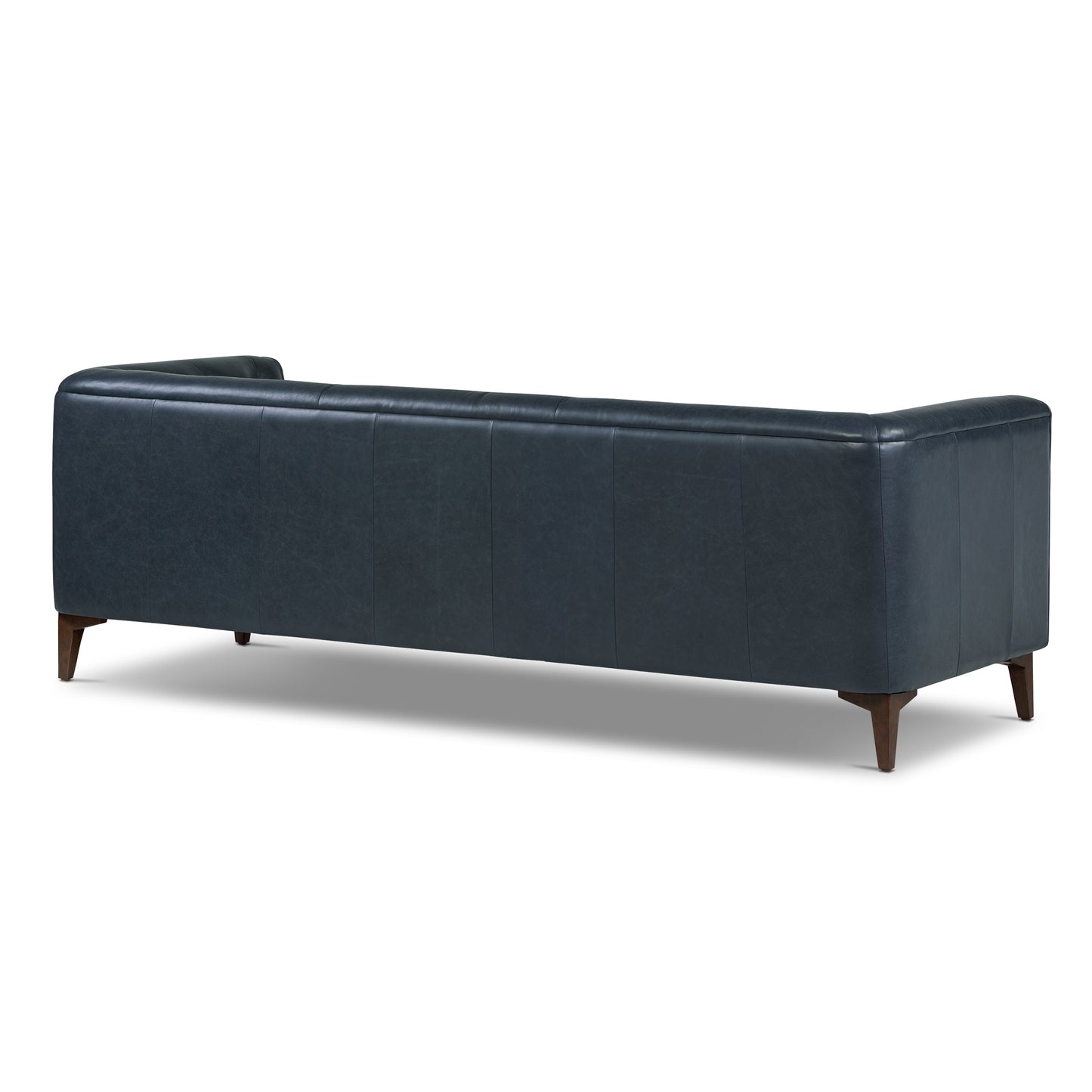Essex 89" Leather Sofa | Deepsky Blue