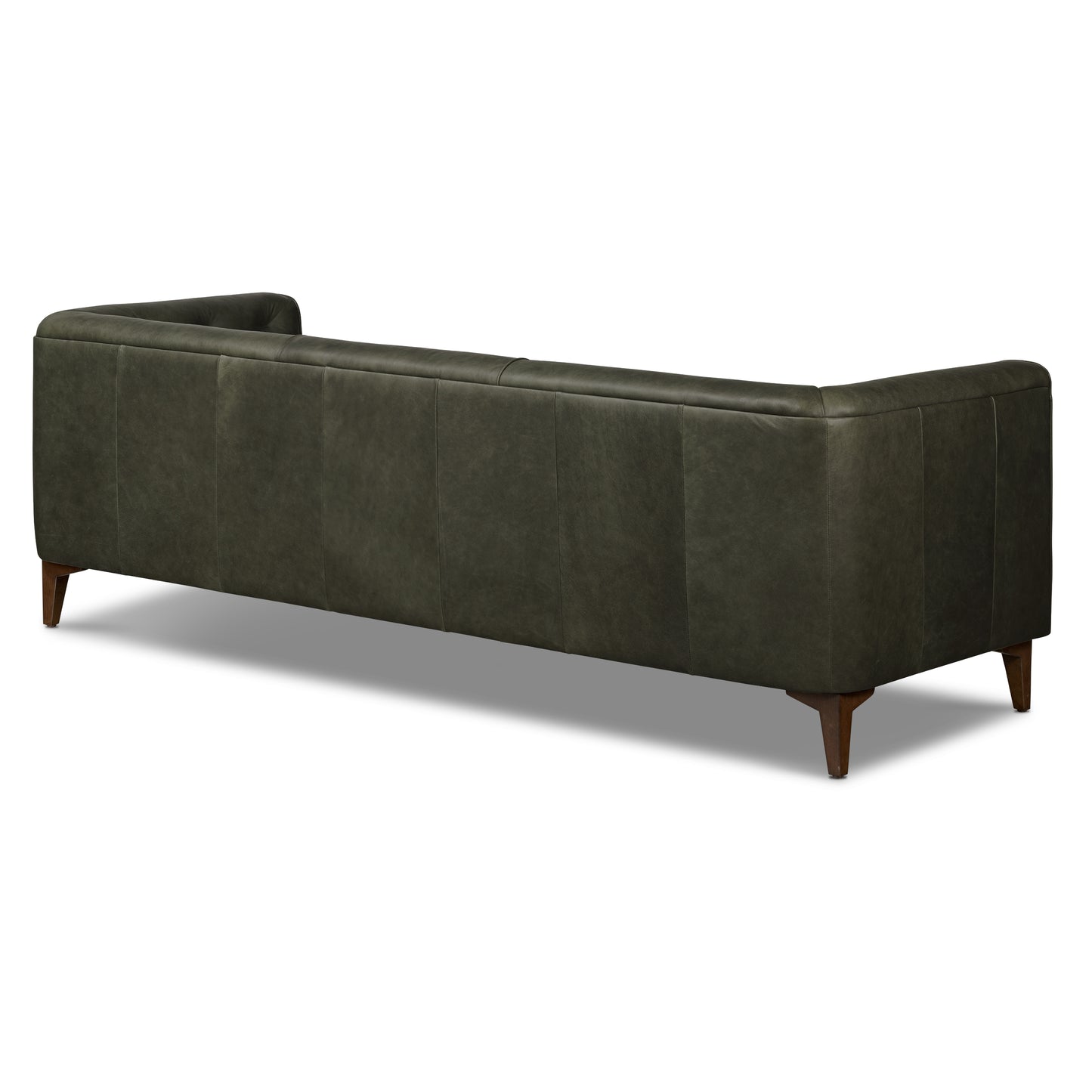 Essex 89" Leather Sofa | Olivine Green