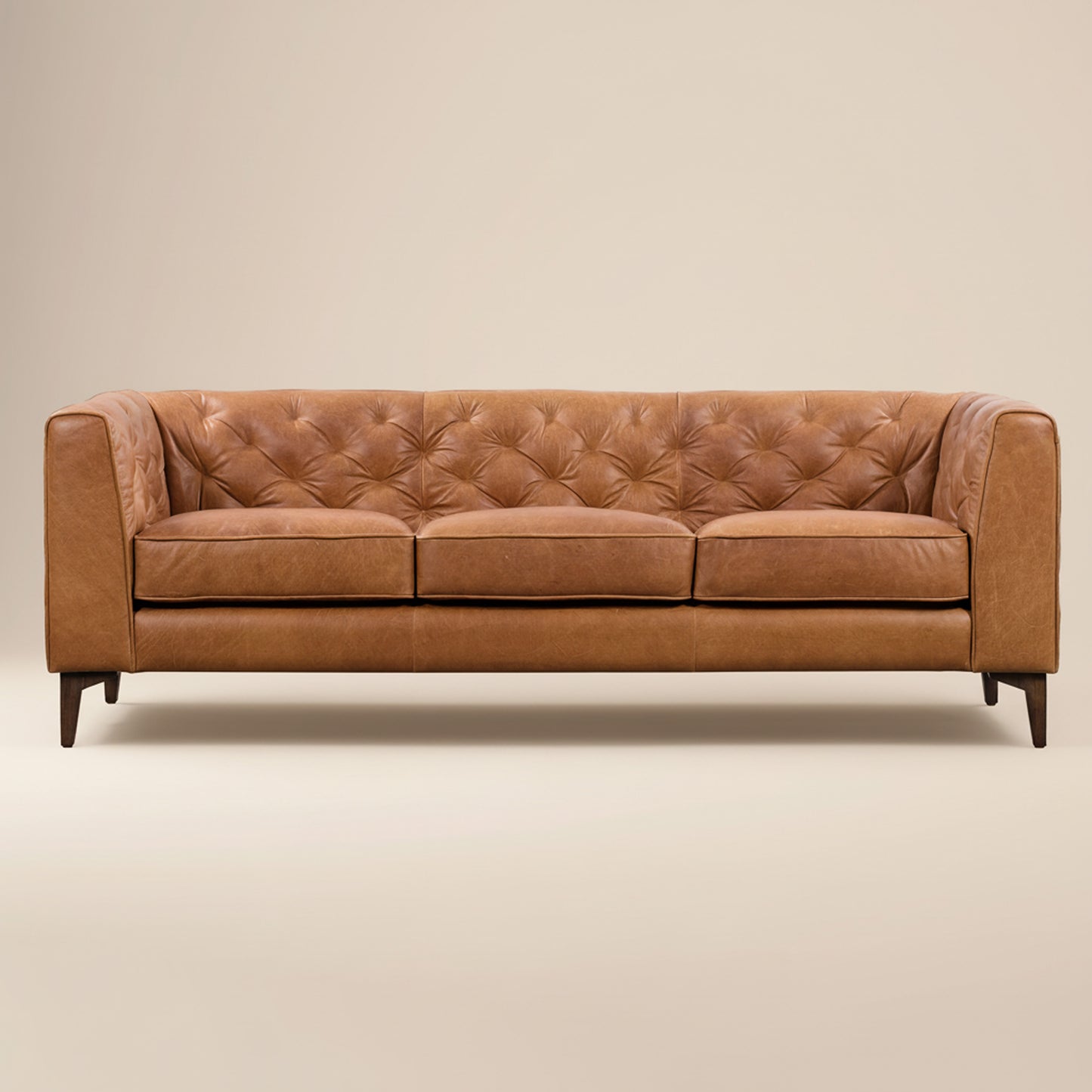 Essex 89" Leather Sofa | Cognac Tan