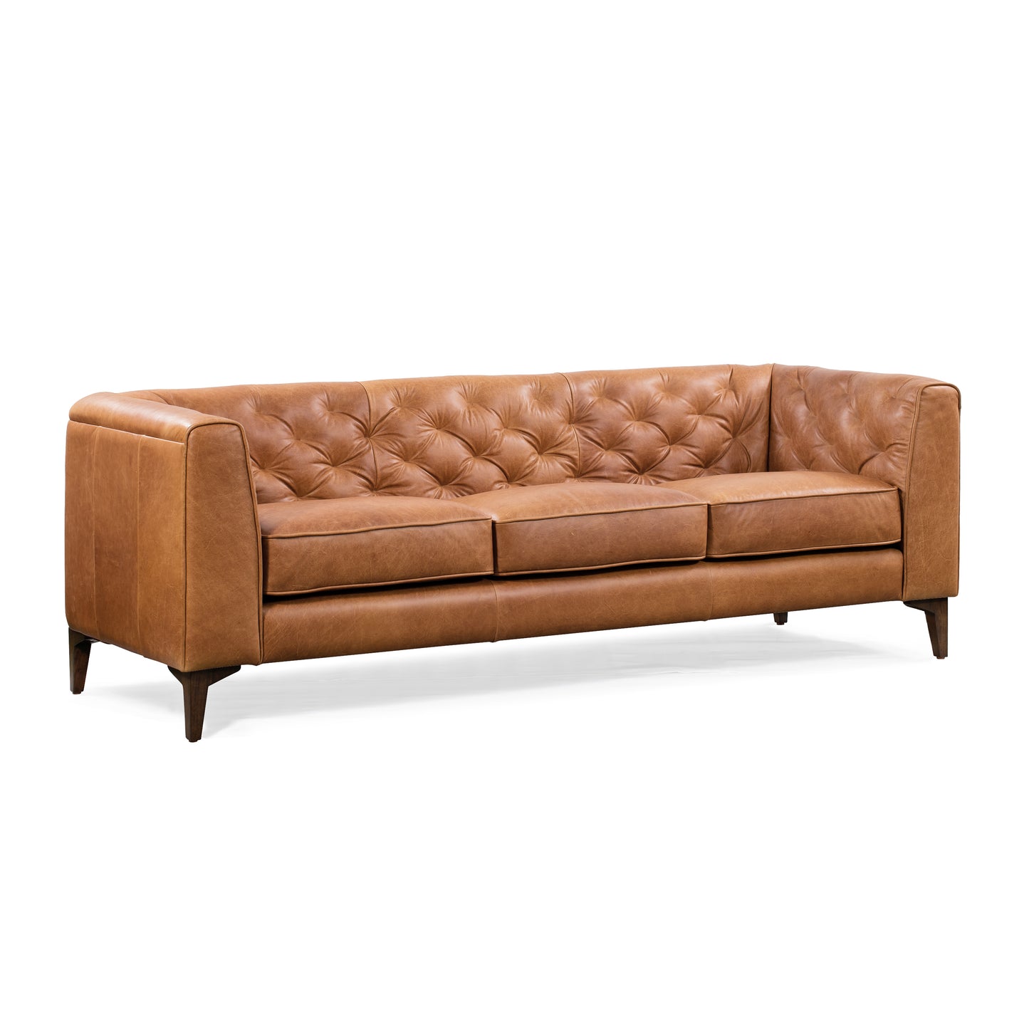 Essex 89" Leather Sofa | Cognac Tan
