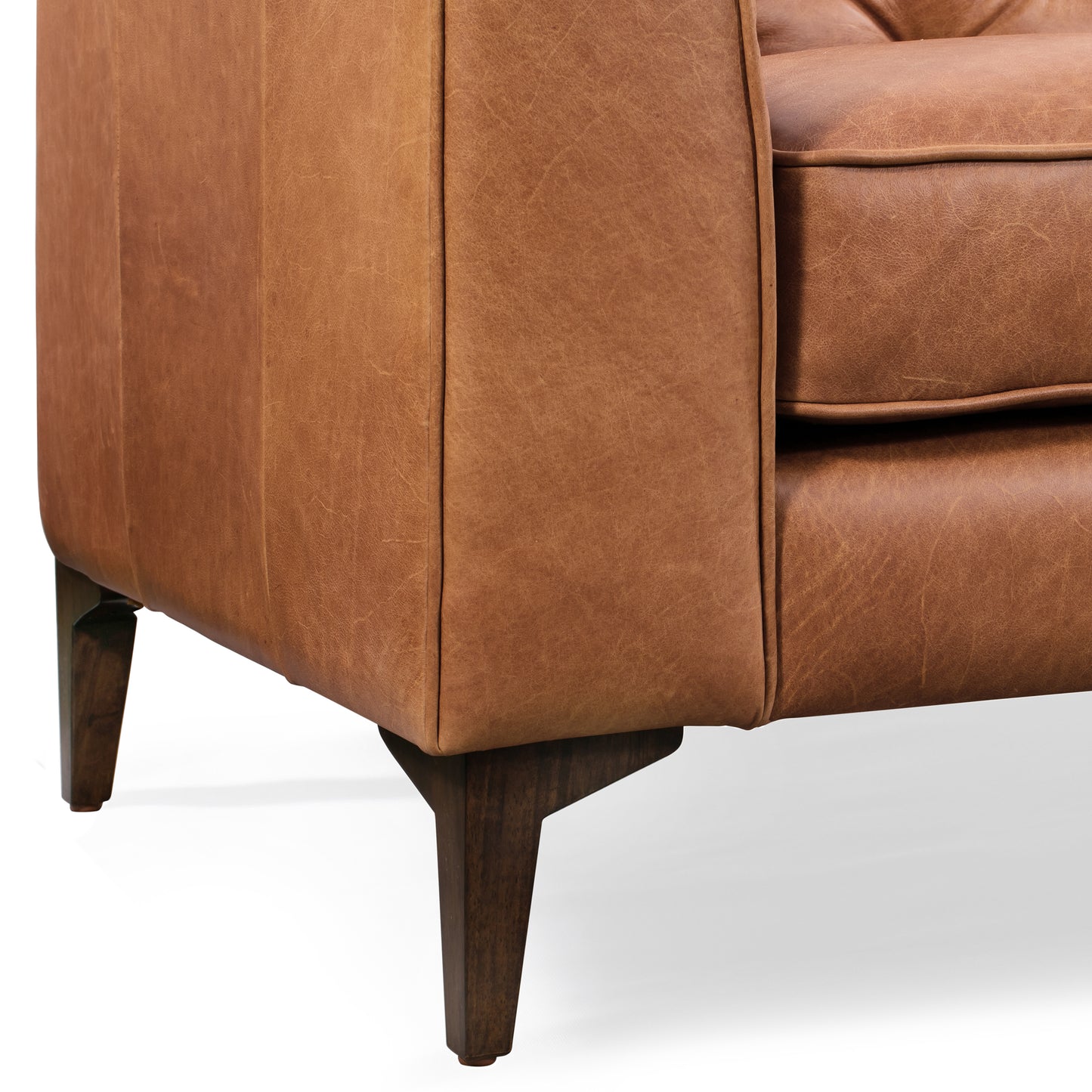 Essex 89" Leather Sofa | Cognac Tan