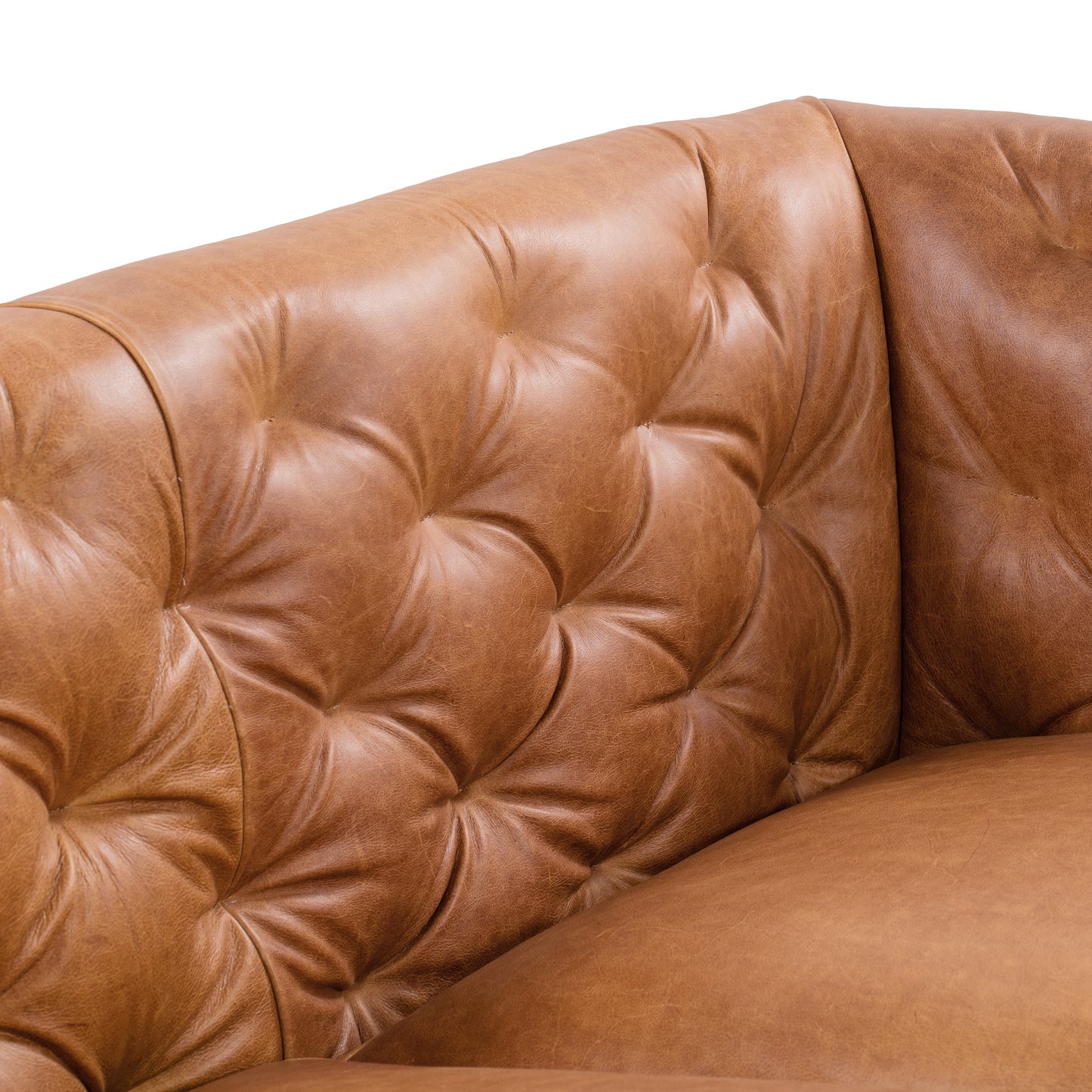 Essex 89" Leather Sofa | Cognac Tan