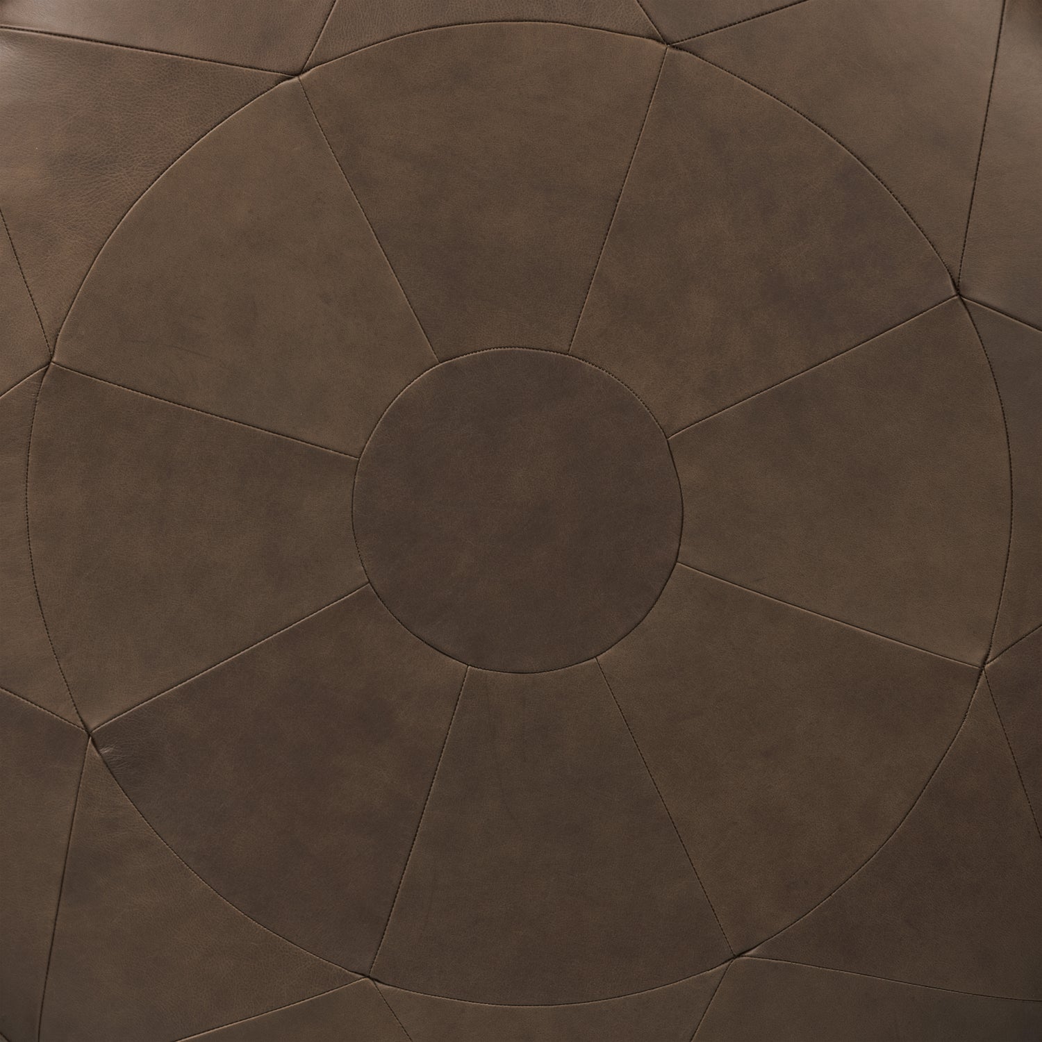 Gio Leather Ottoman | Cocoa Brown 