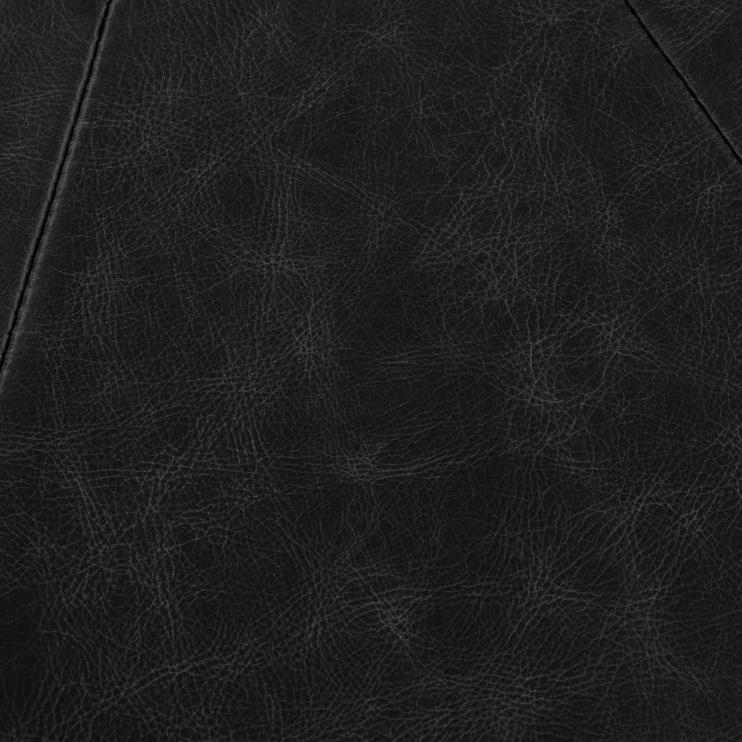 Gio Leather Ottoman | Onyx Black