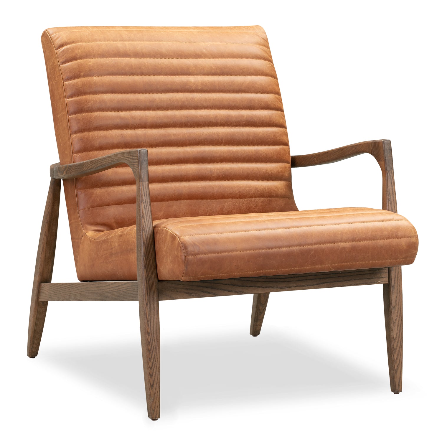 Rowan Leather Lounge Chair | Cognac Tan | Set of 2 