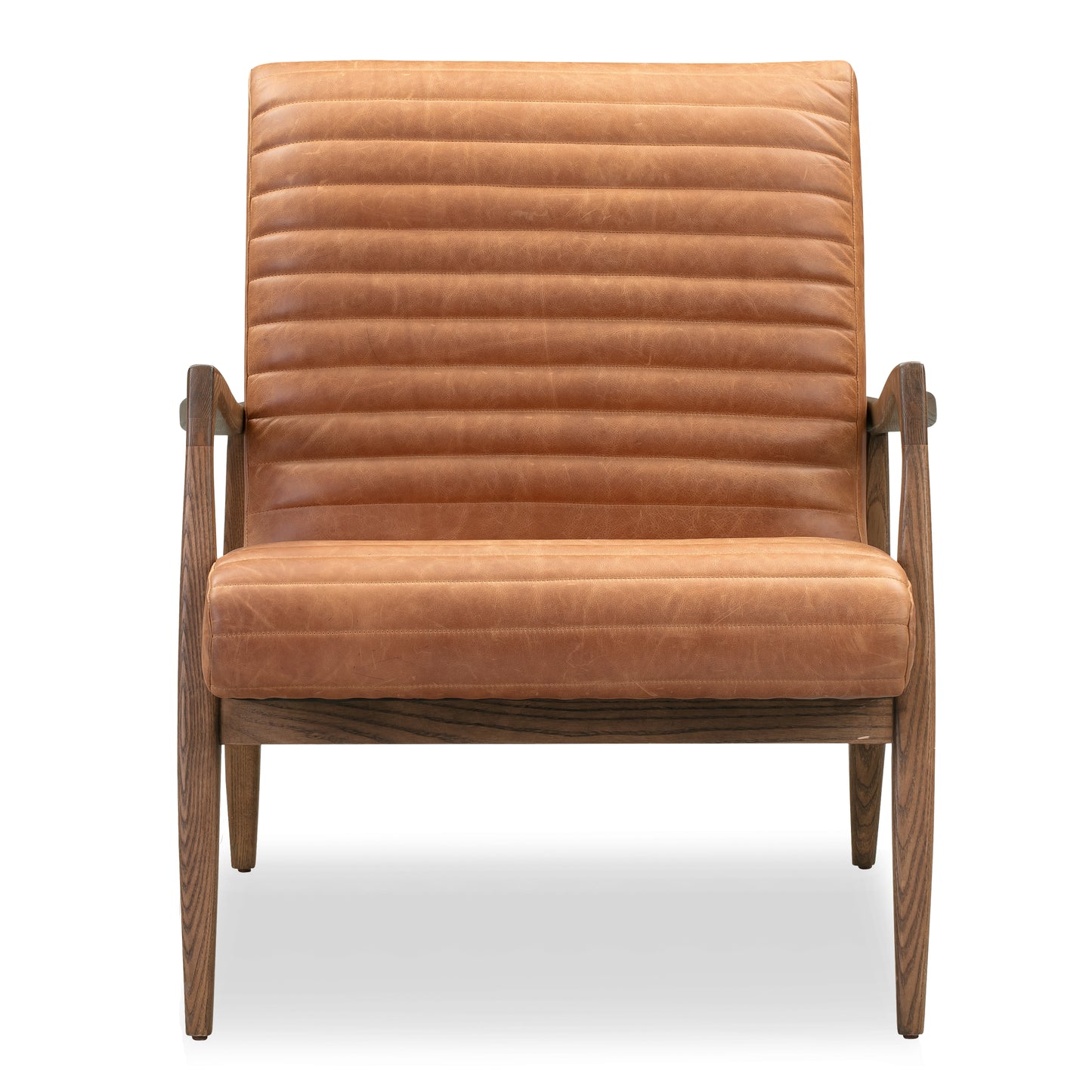 Rowan Leather Lounge Chair | Cognac Tan | Set of 2