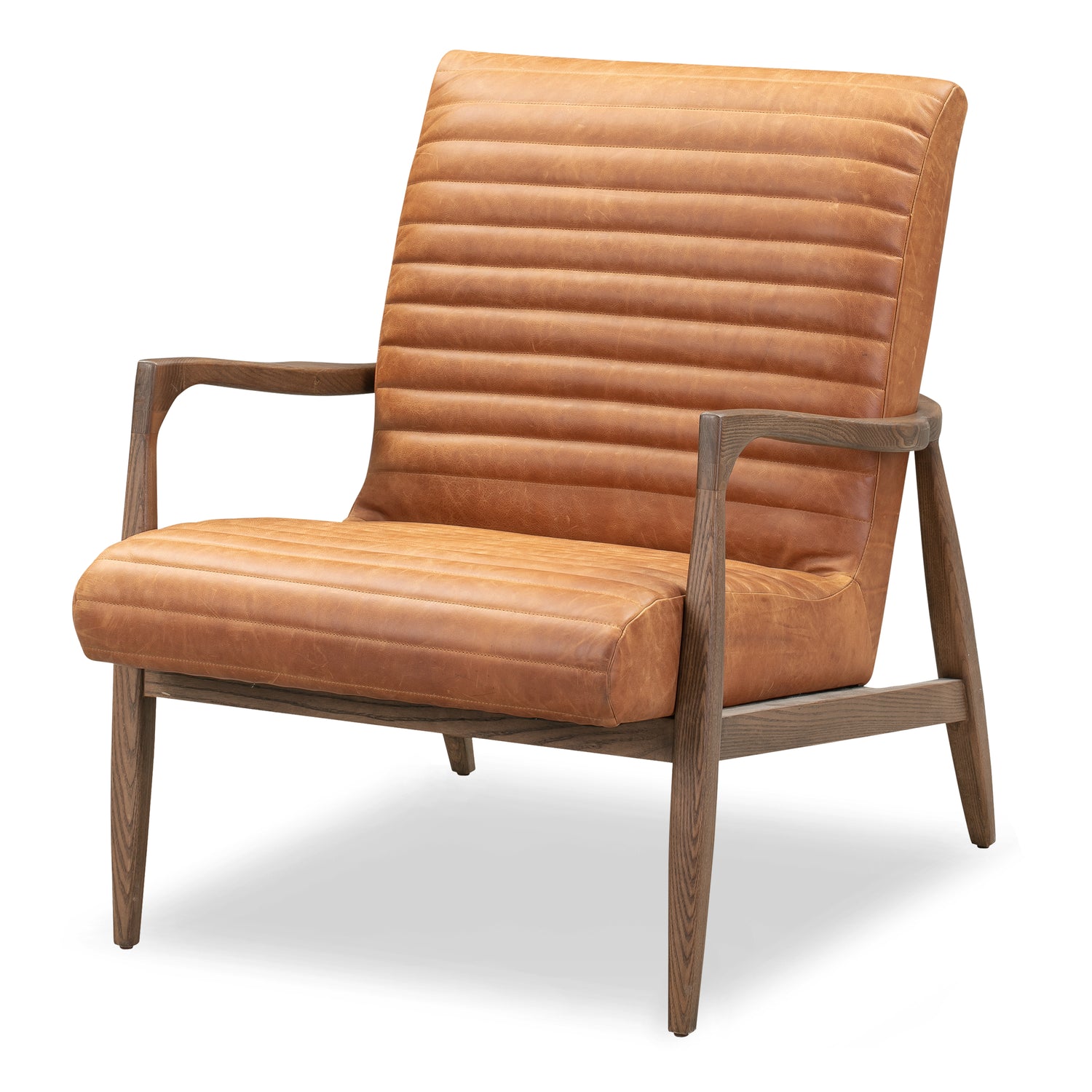 Rowan Leather Lounge Chair | Cognac Tan | Set of 2 