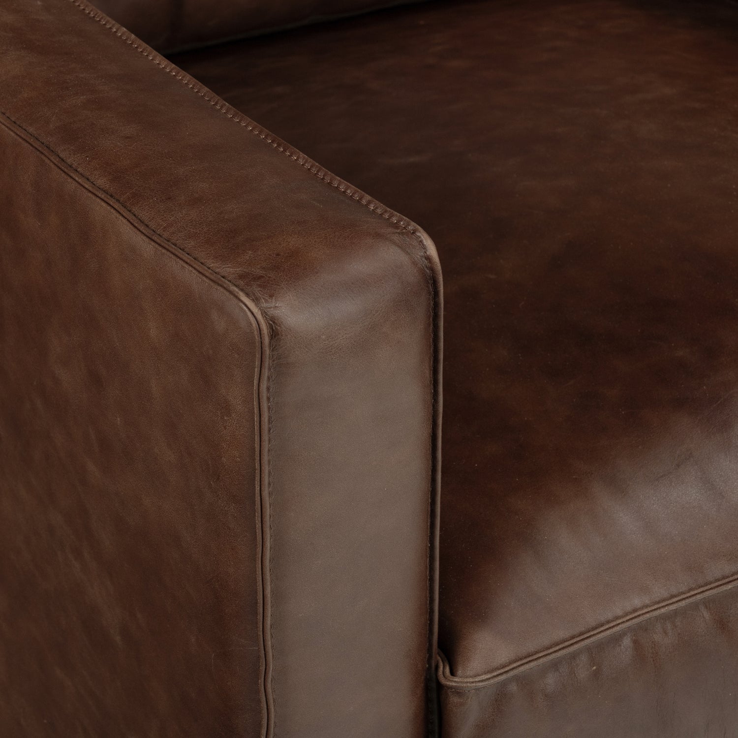 Mateo Leather Lounge Chair | Chocolate Brown 