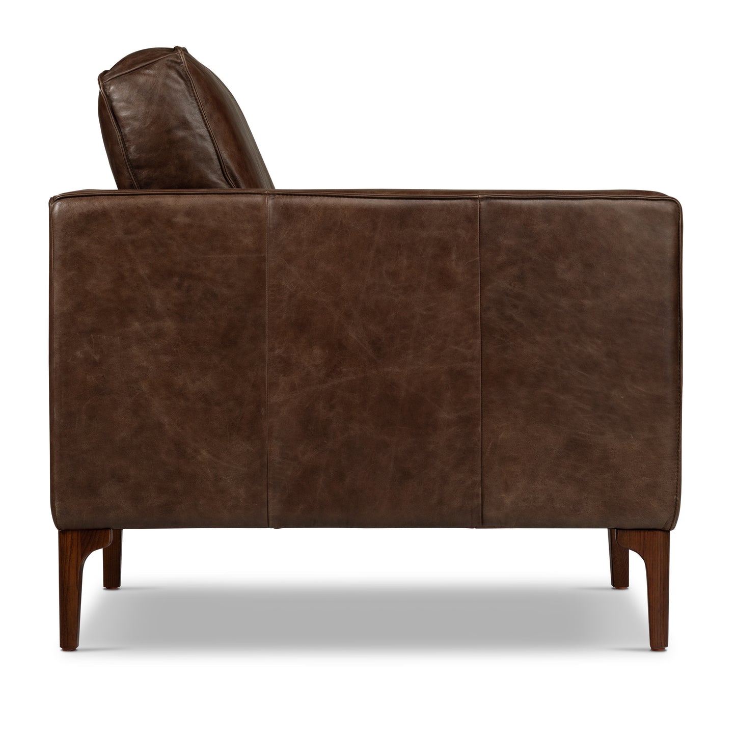 Mateo Leather Lounge Chair | Chocolate Brown