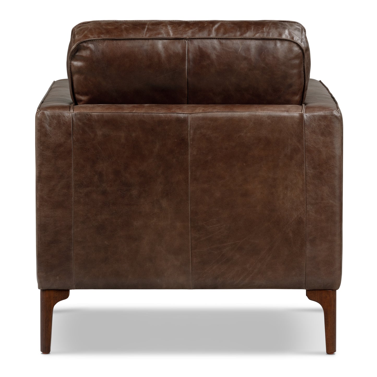 Mateo Leather Lounge Chair | Chocolate Brown