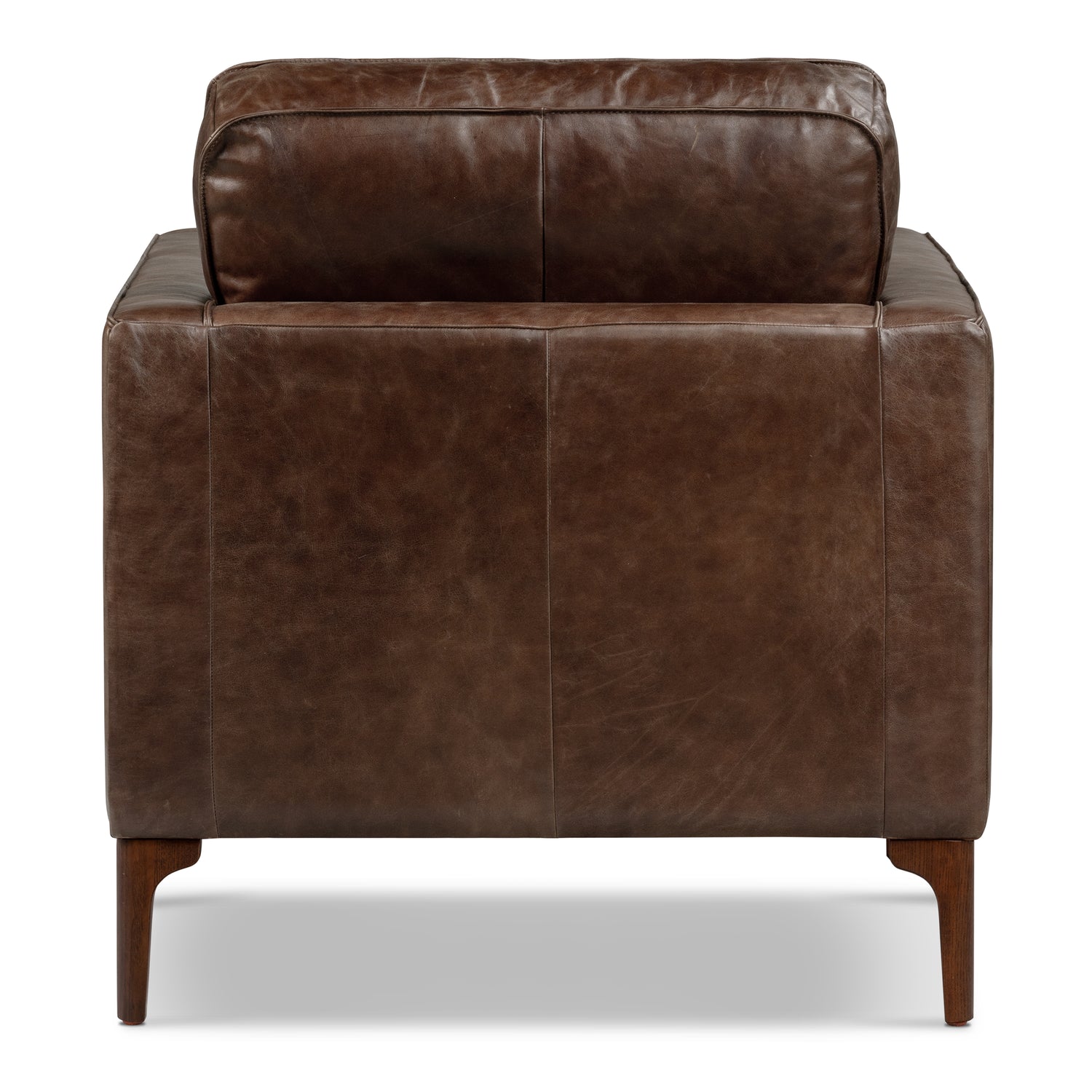 Mateo Leather Lounge Chair | Chocolate Brown 