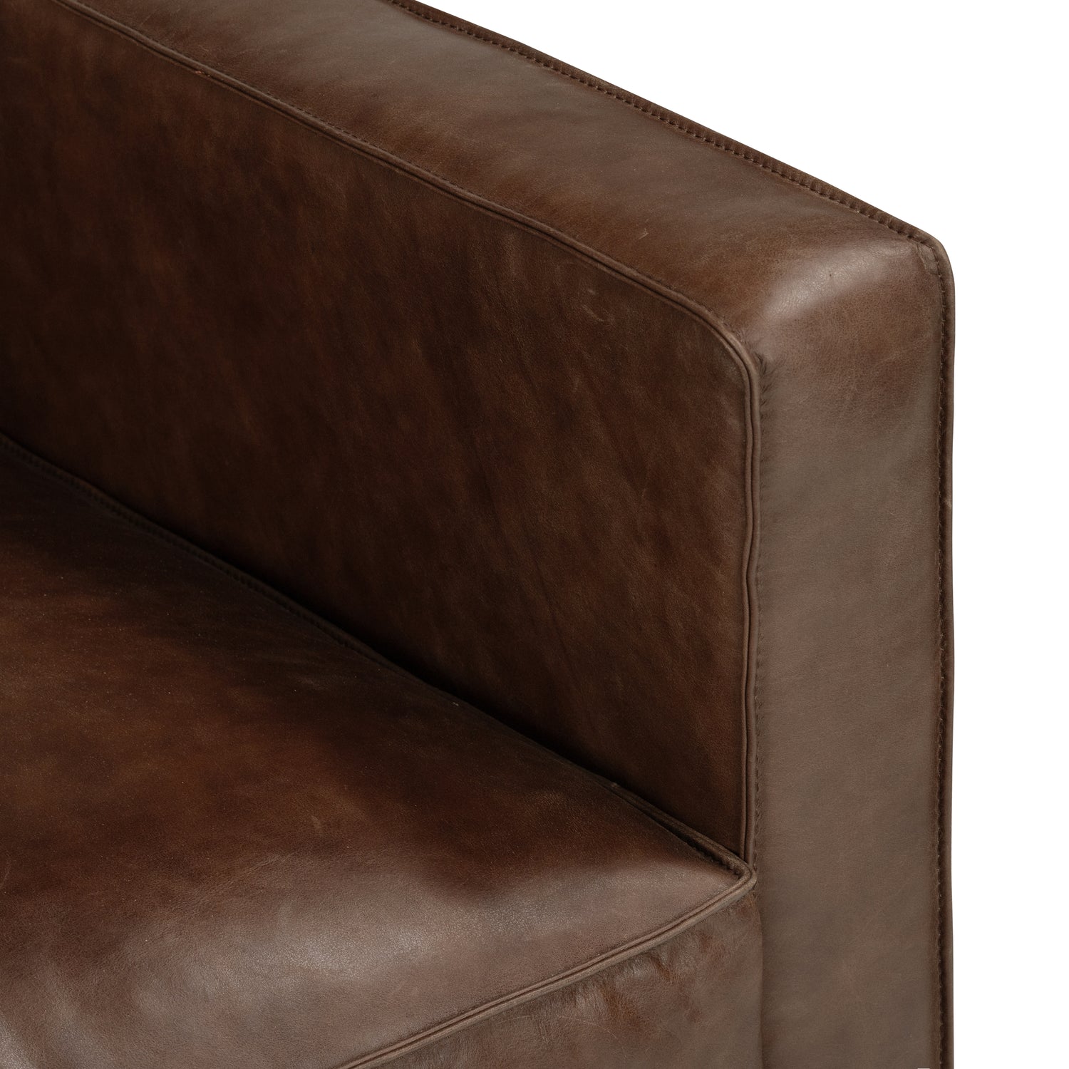 Mateo Leather Lounge Chair | Chocolate Brown 