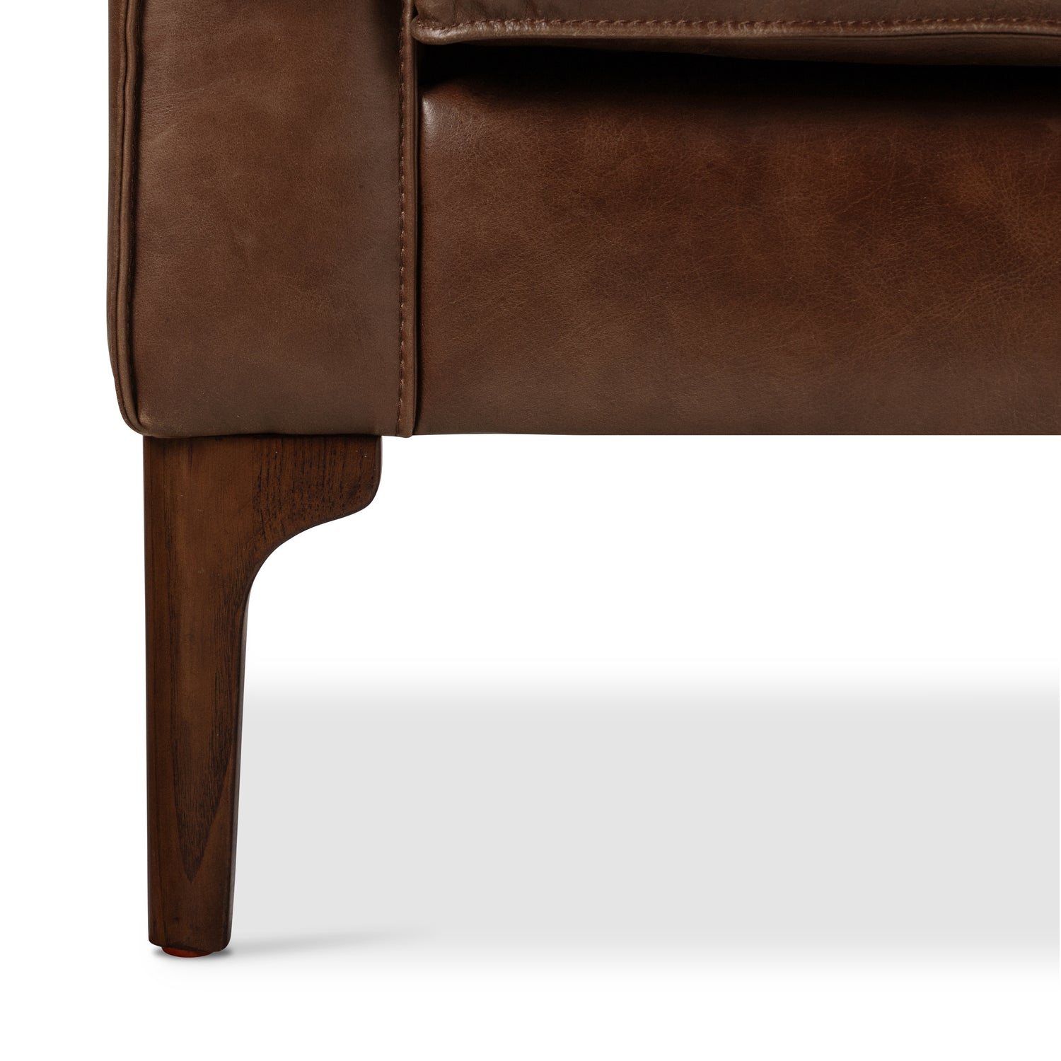 Mateo Leather Lounge Chair | Chocolate Brown 
