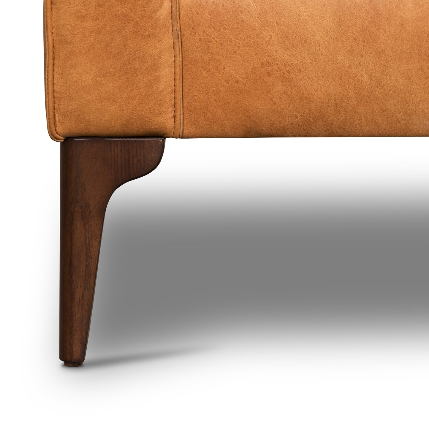 Mateo Leather Lounge Chair | Cognac Tan