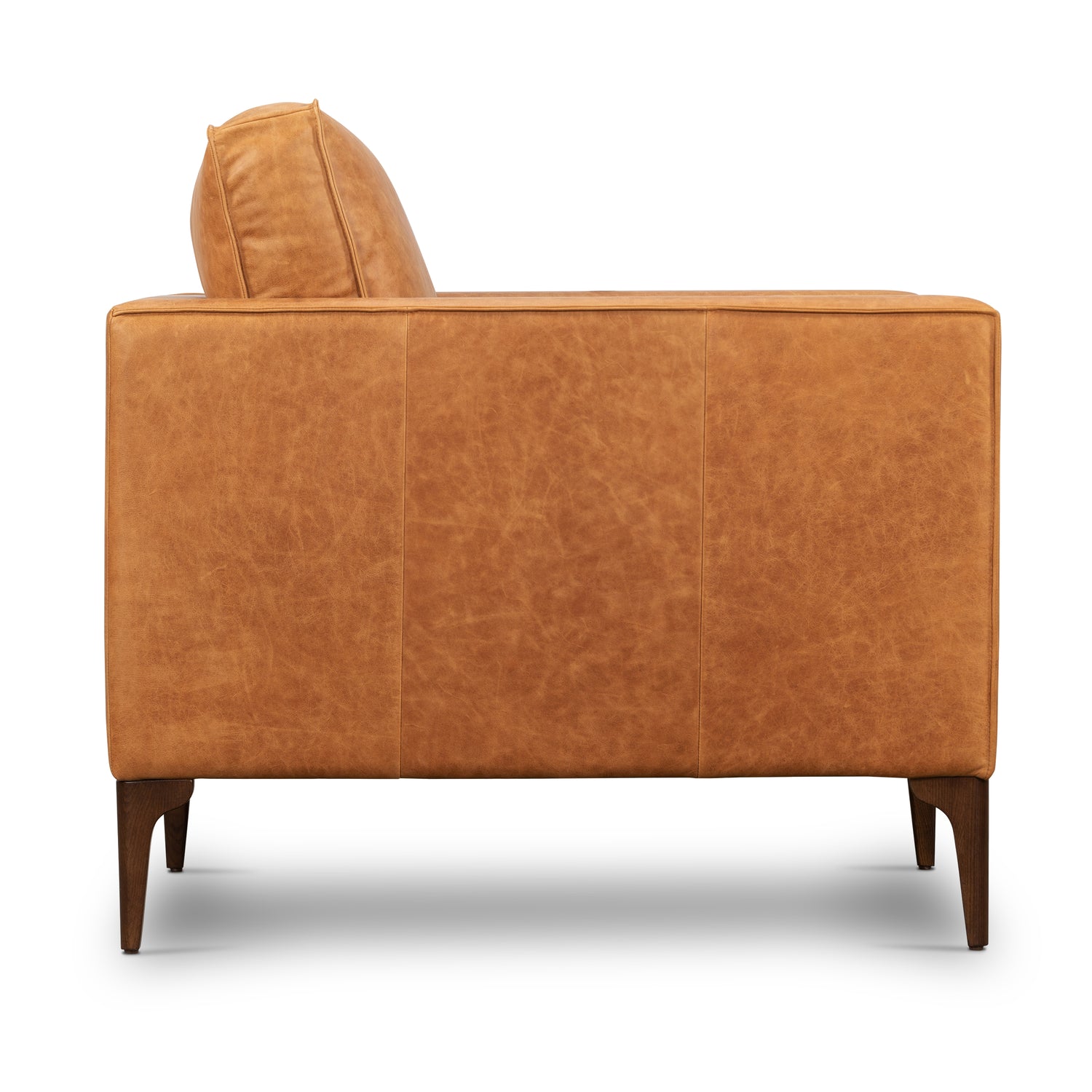 Mateo Leather Lounge Chair | Cognac Tan 