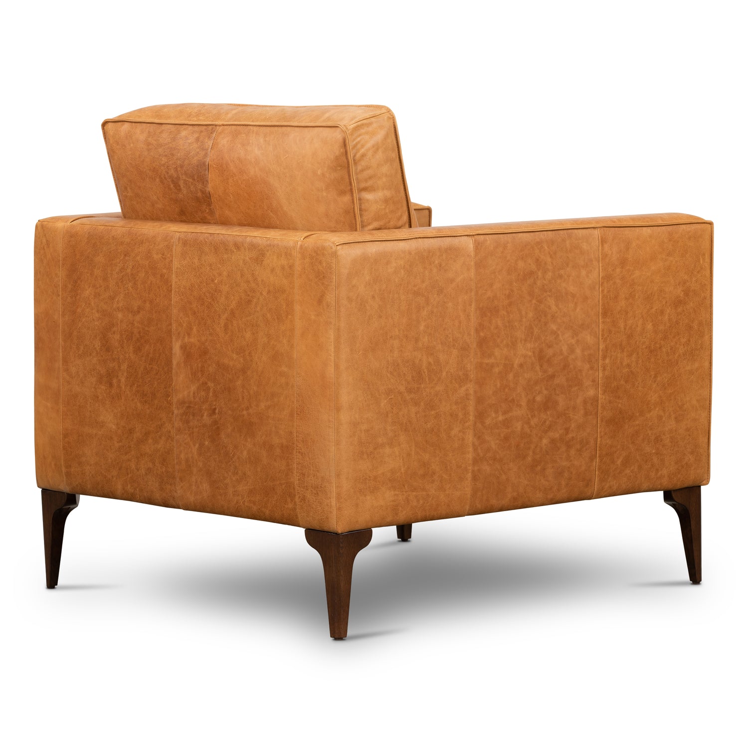 Mateo Leather Lounge Chair | Cognac Tan 