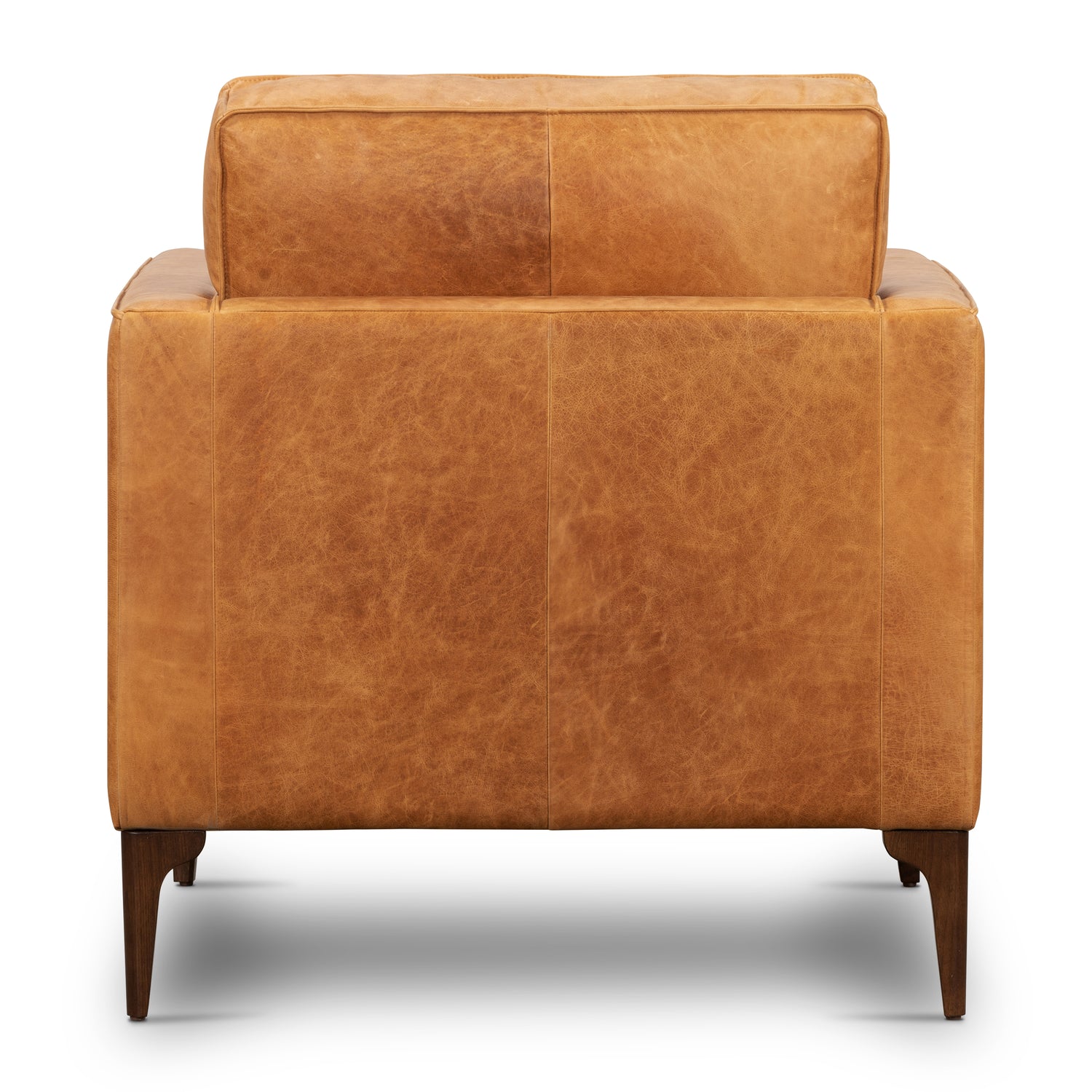 Mateo Leather Lounge Chair | Cognac Tan 