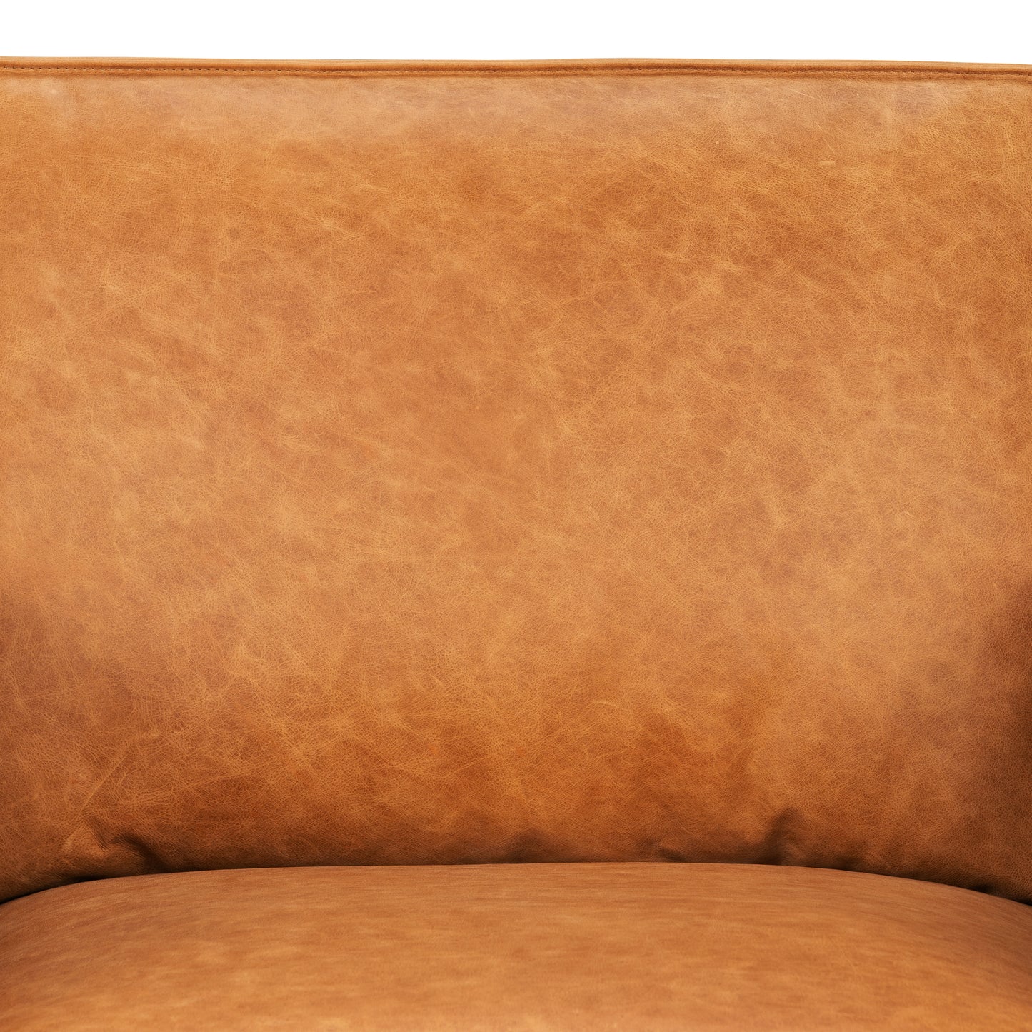 Mateo Leather Lounge Chair | Cognac Tan