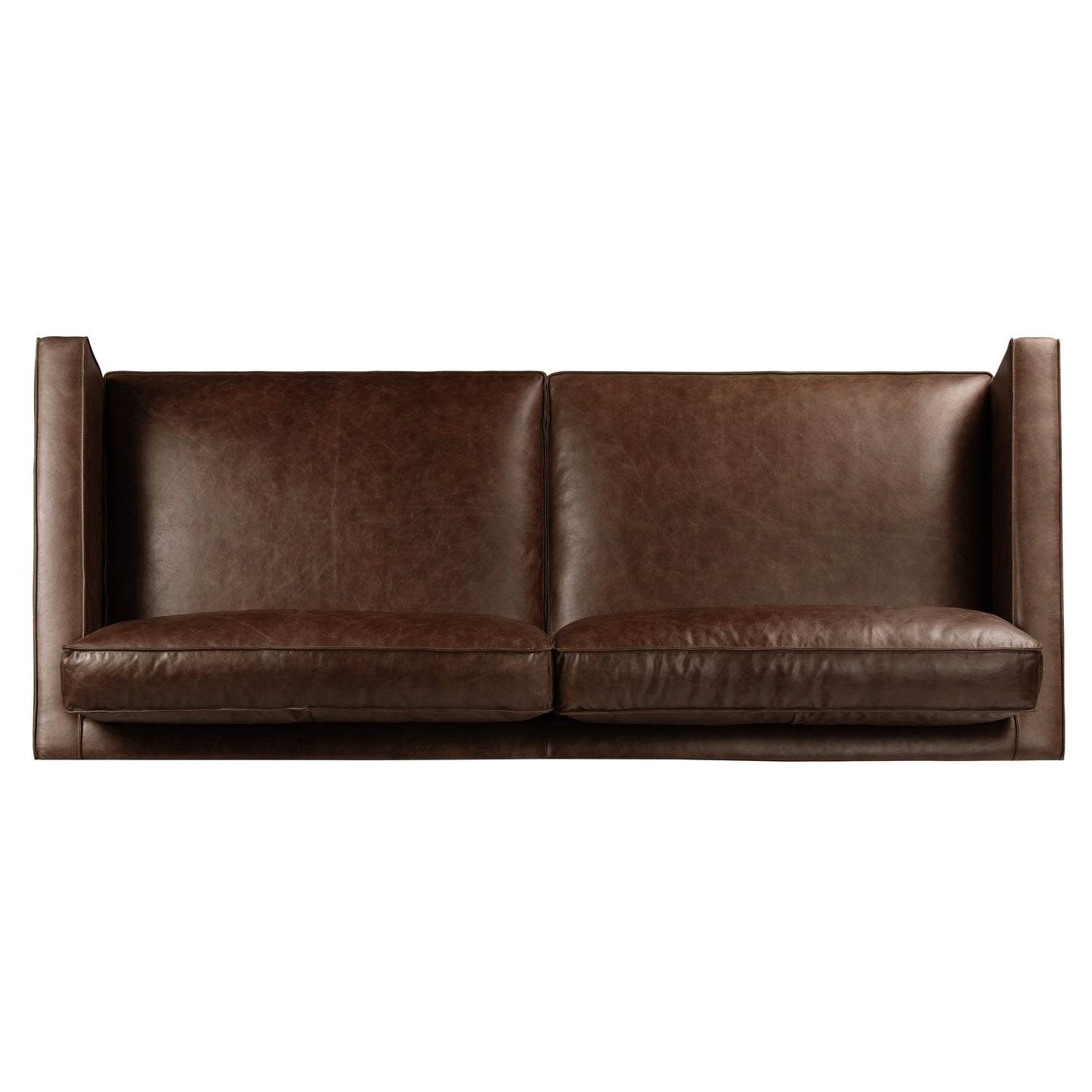 Mateo 82.5" Leather Sofa | Chocolate Brown